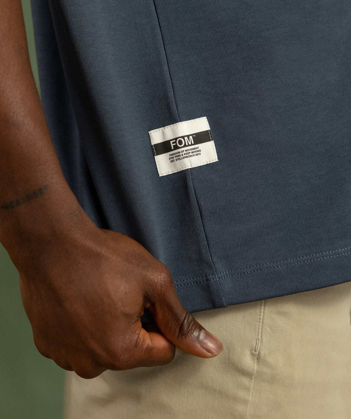 Mens Relaxed Heritage Graphic Tee - Midnight Blue