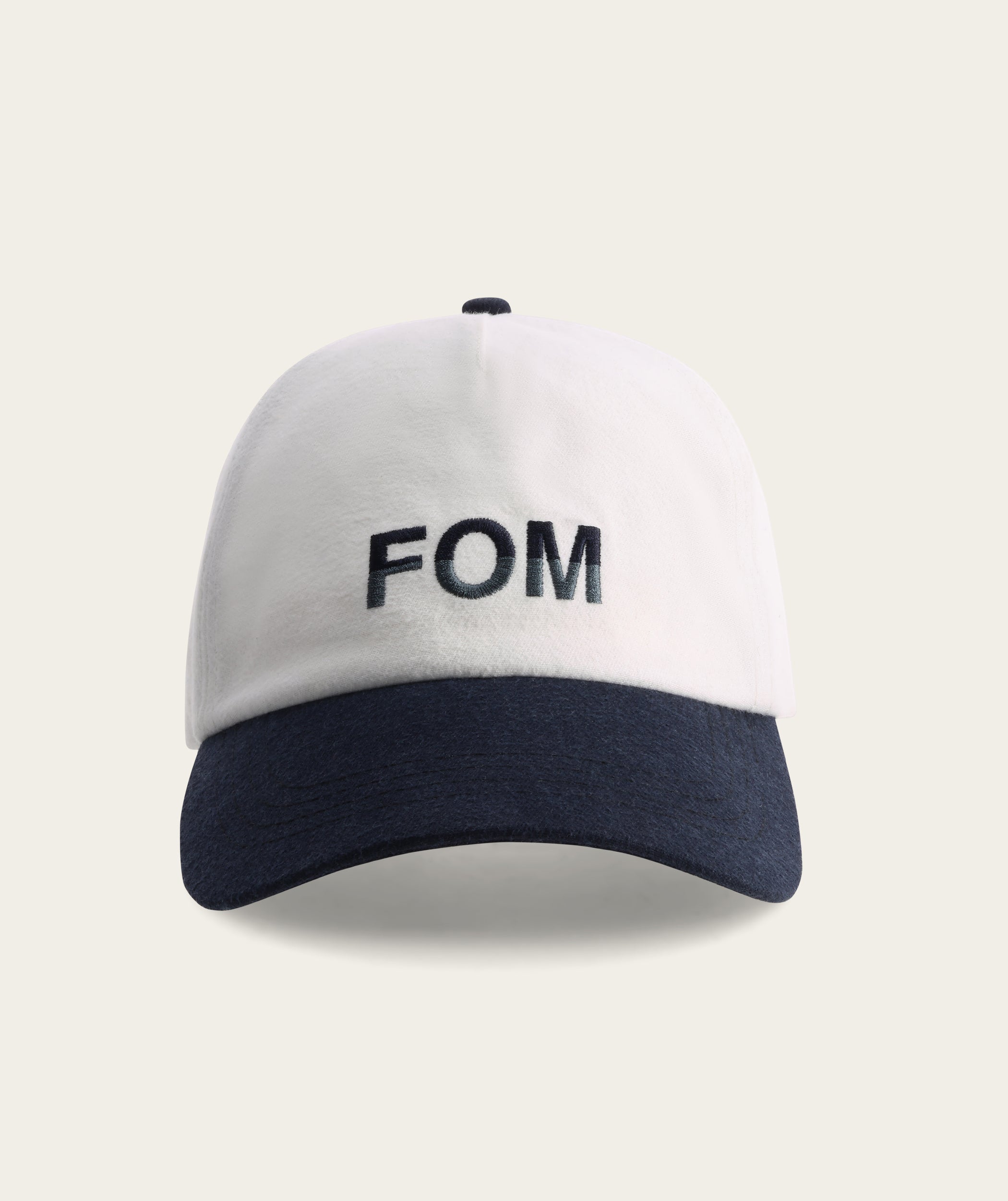 Colour Block Dad Cap - Off-White & Ink