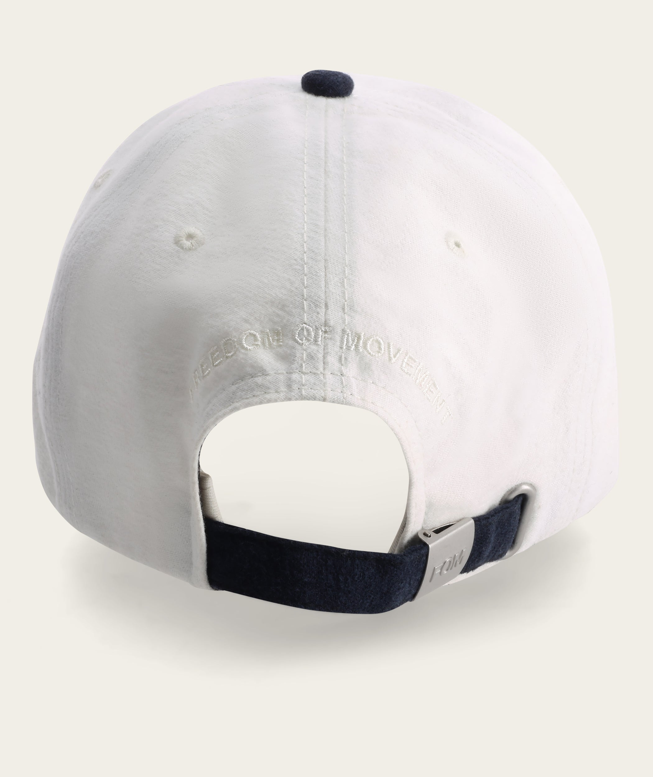 Colour Block Dad Cap - Off-White & Ink
