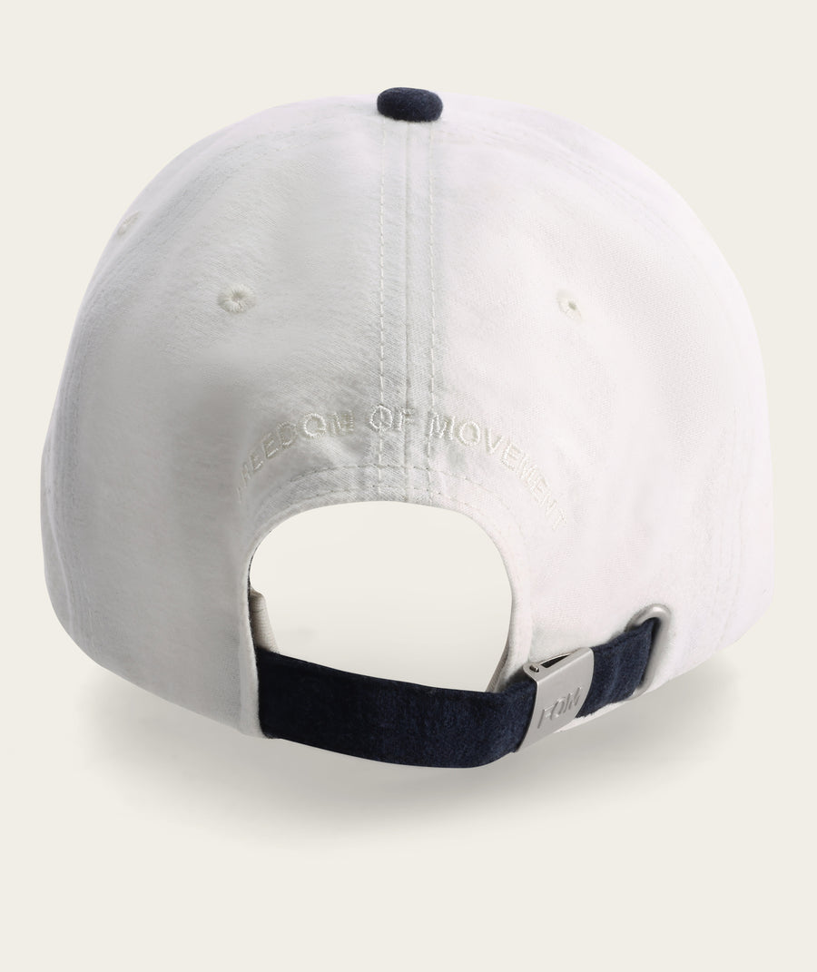 Colour Block Dad Cap - Off-White & Ink