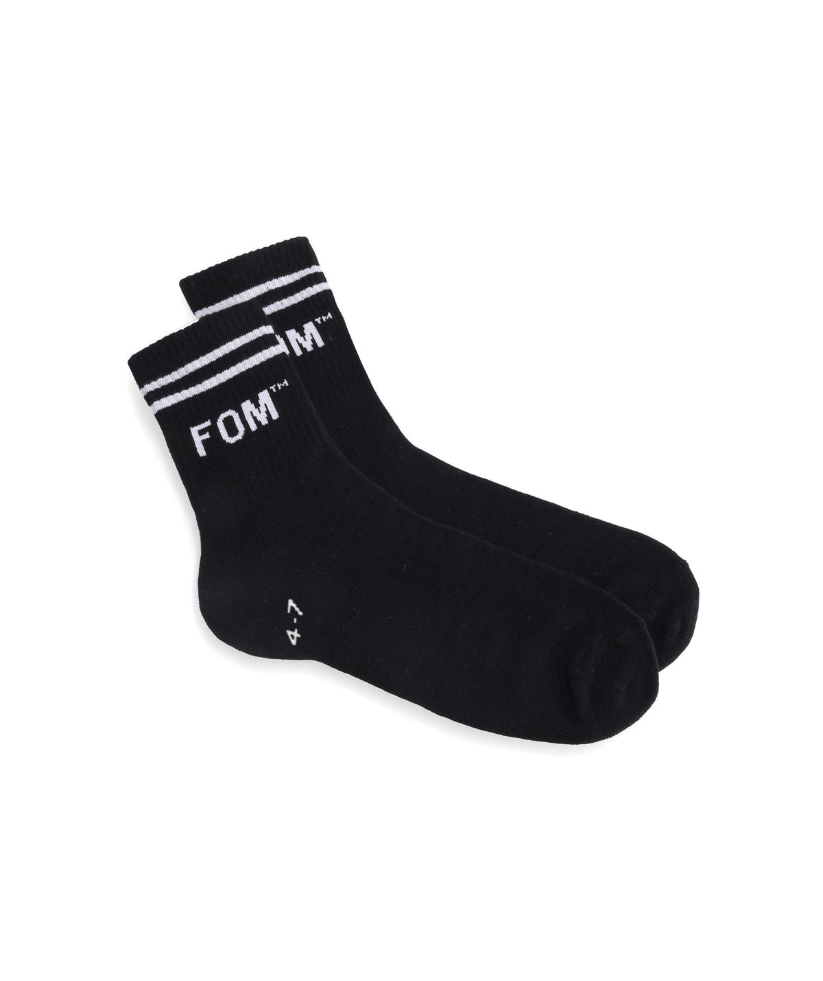 Socks Active - Black/ White FOM Stripes (Size 4-7)