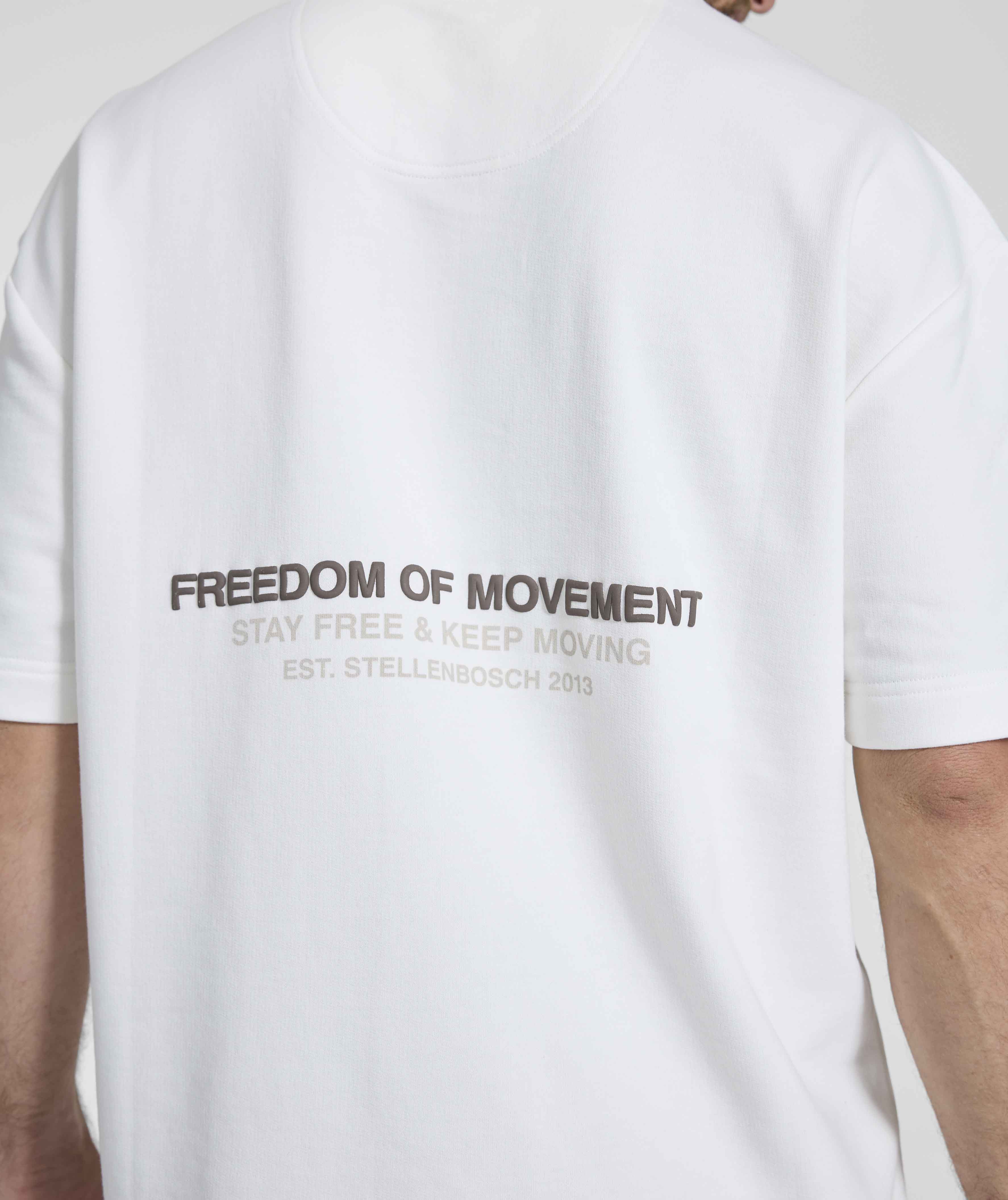 Men's Fleece Crew Neck Tee - Ivory