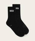 Socks Crew - Black FOM (Size 7-11)