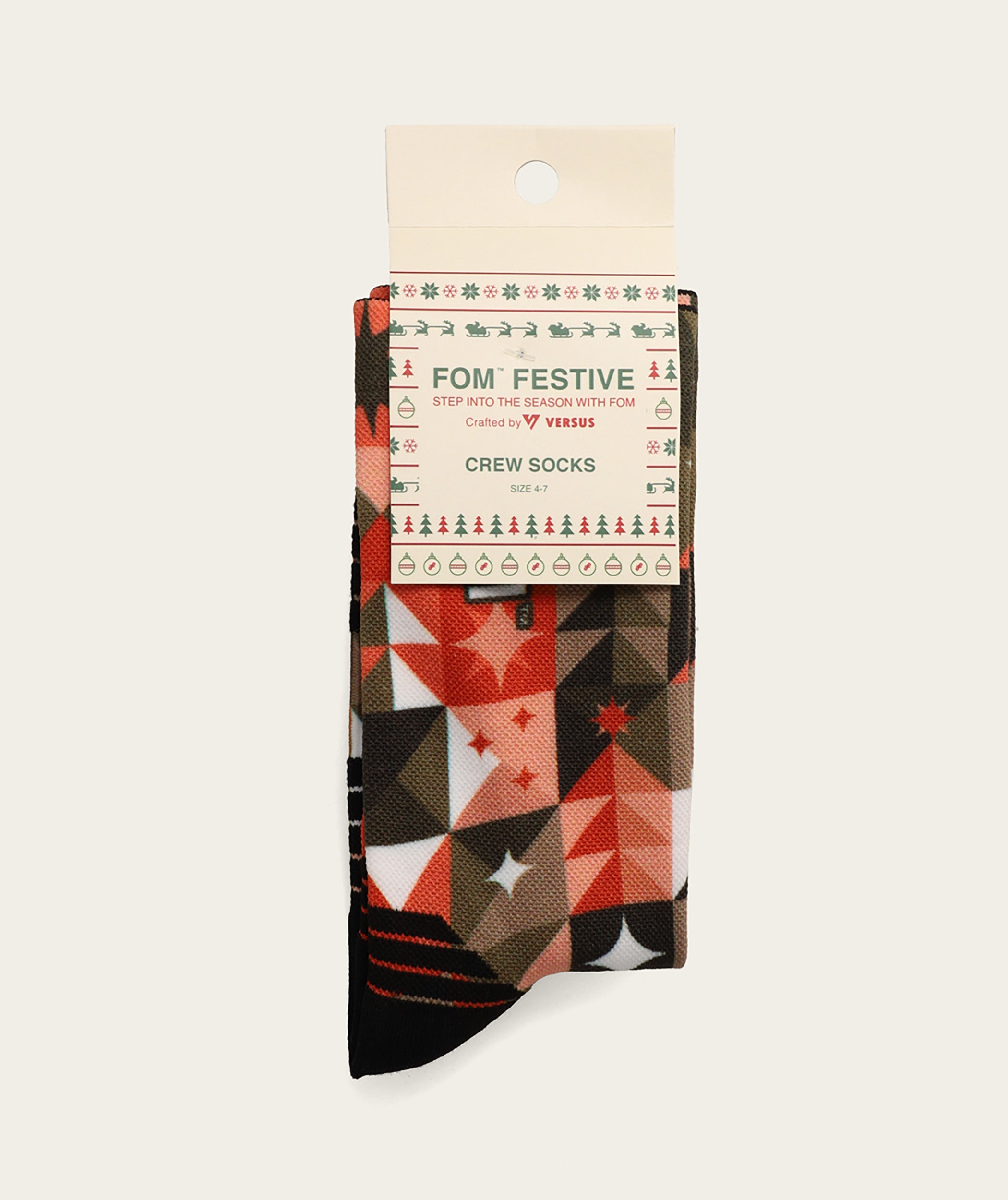 Socks FOM Crew - Xmas (Size 4-7)