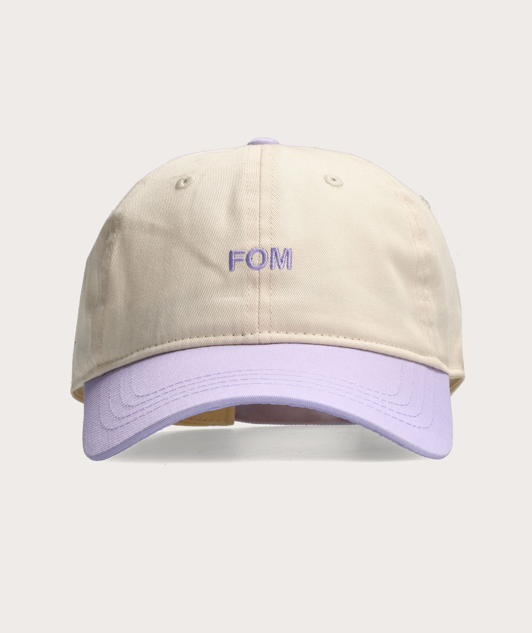 FOM Varsity Cap - Ivory/ Lilac