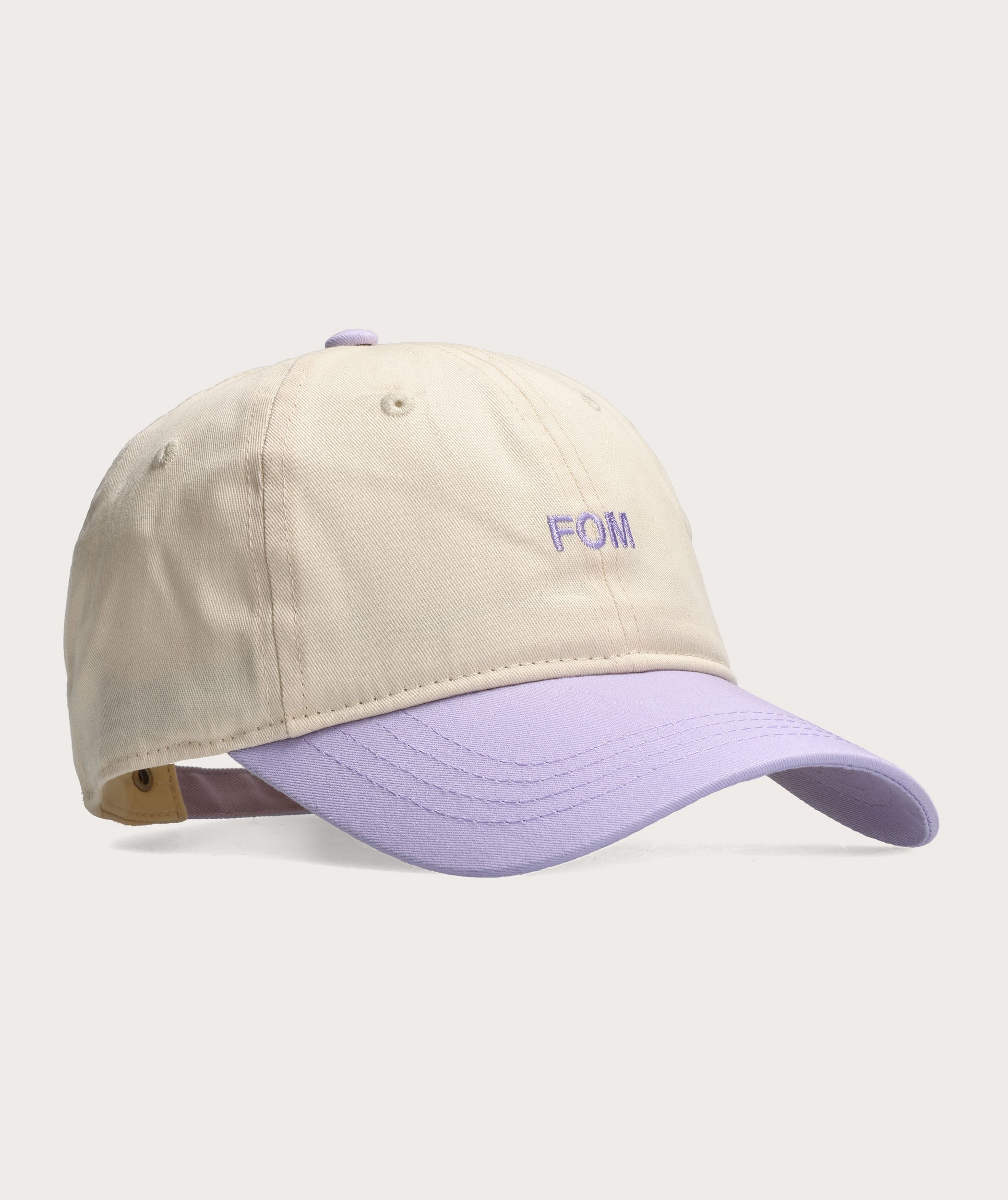 FOM Varsity Cap - Ivory/ Lilac