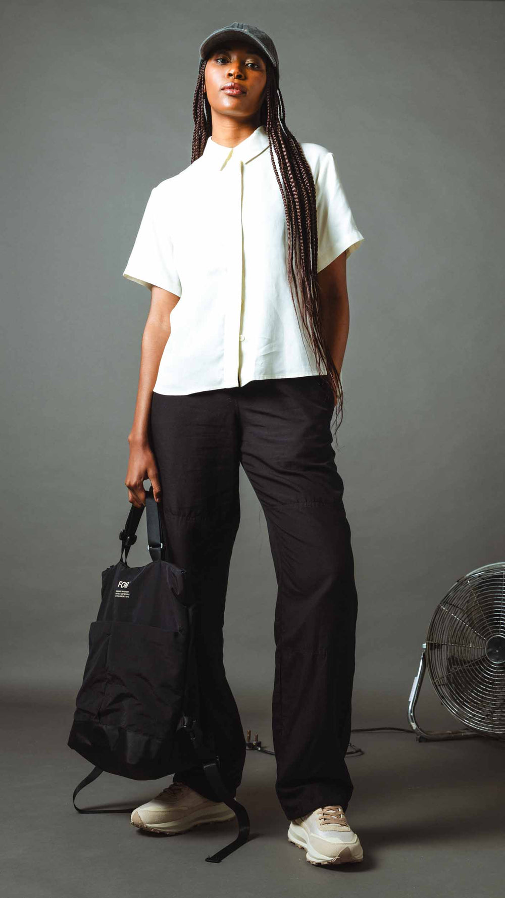 Ladies Drawstring Lyocell Pants - Black