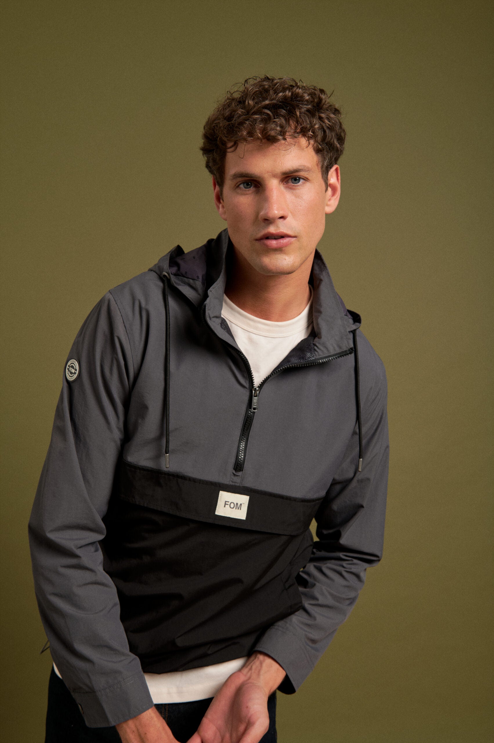 FOM Mens Charcoal Anorak Jacket