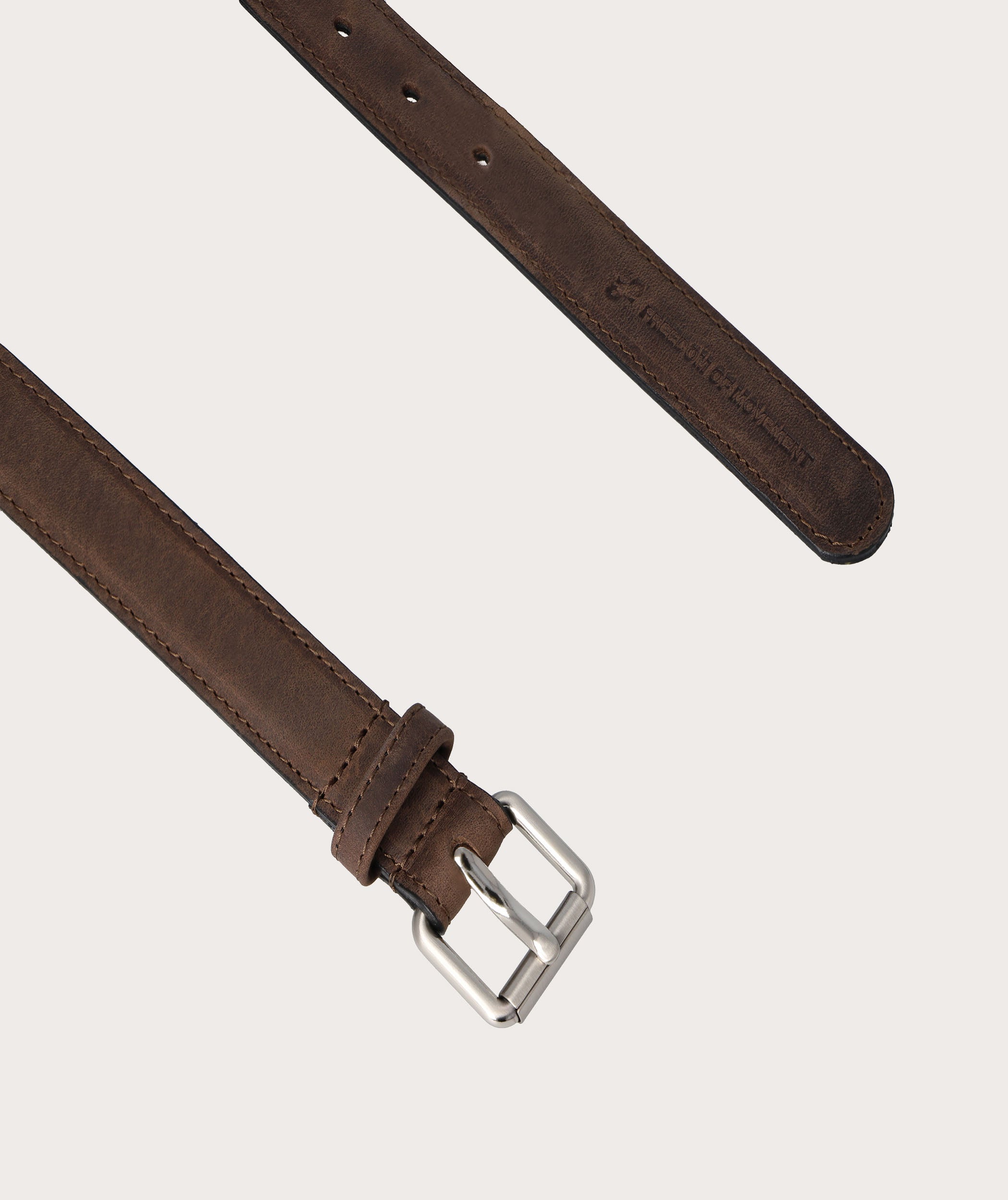 Ladies Belt - Chocolate - Brown / Silver Buckle