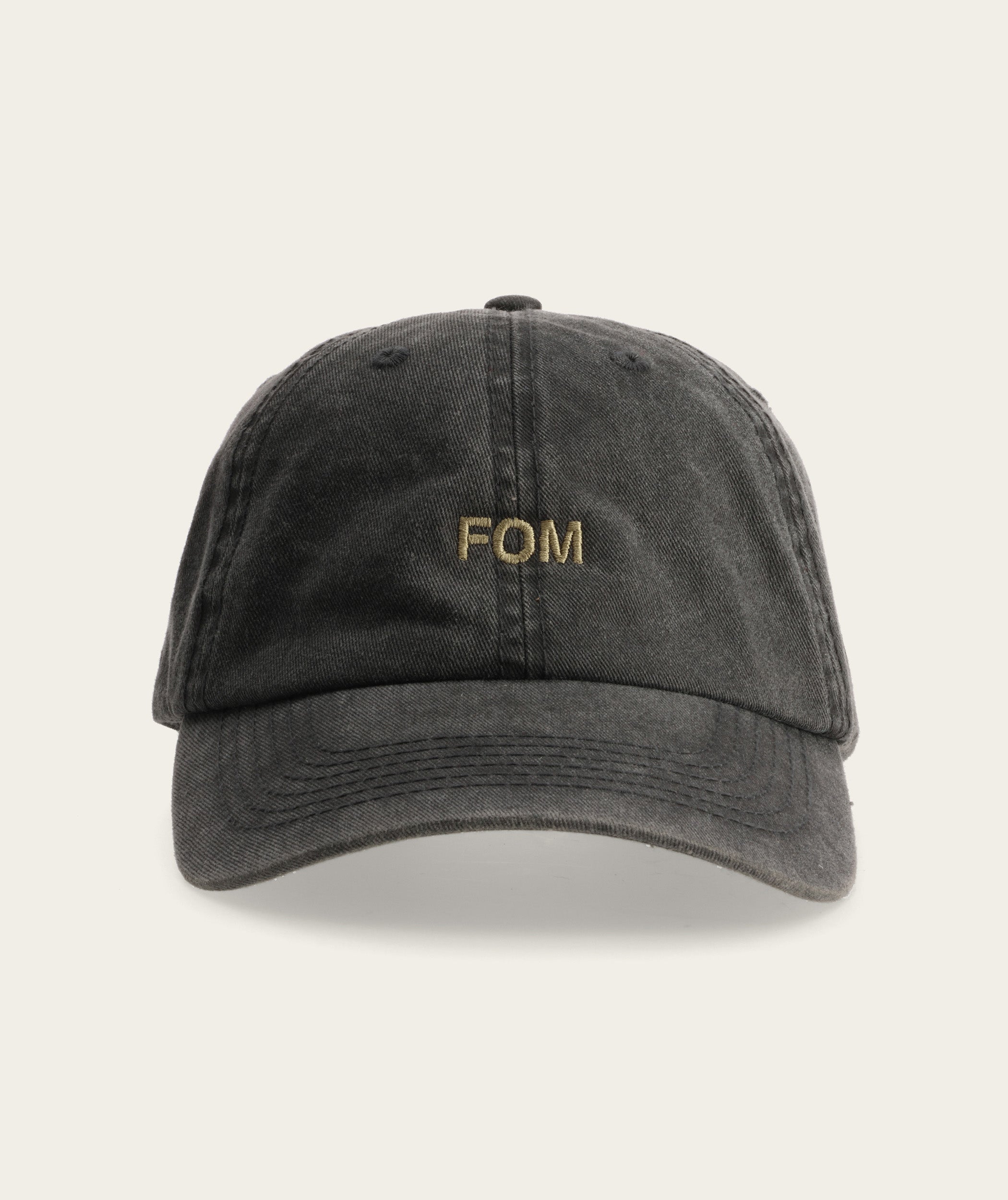 FOM Dad Cap - Washed Black/ Stone