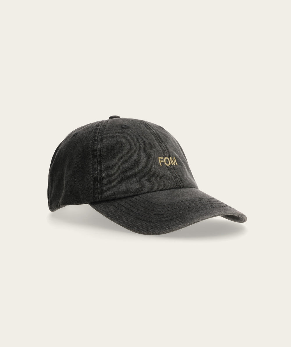 FOM Dad Cap - Washed Black/ Stone