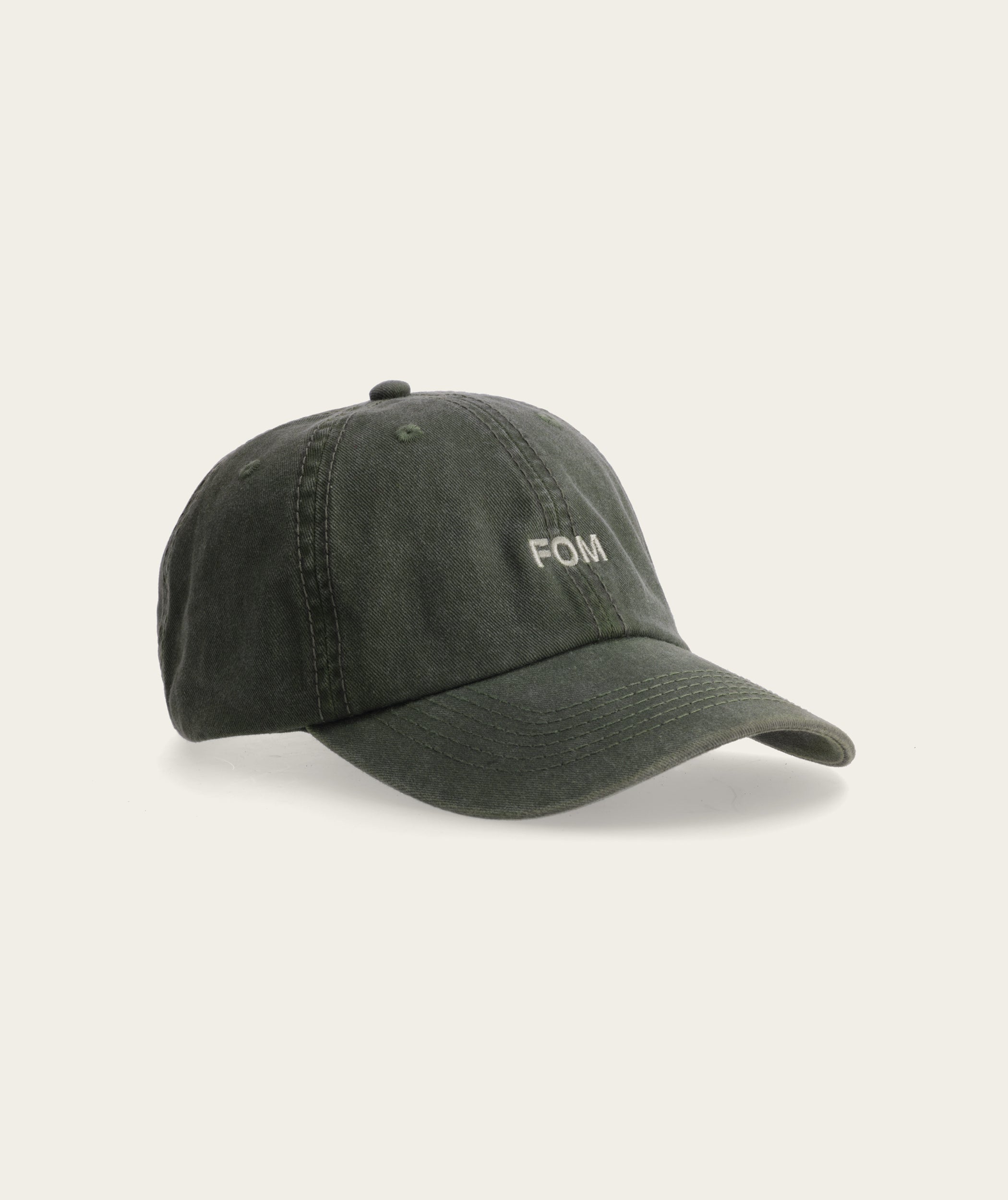 FOM Dad Cap - Washed Olive/ Olive