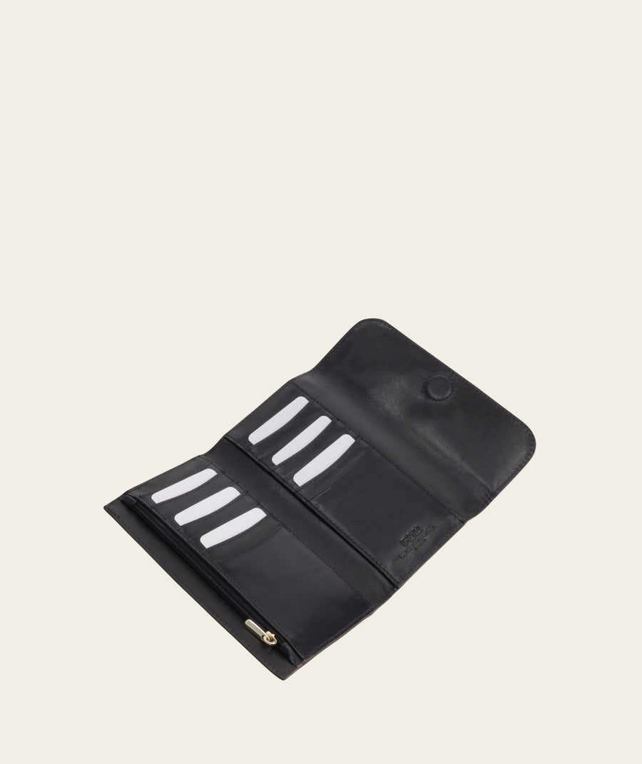 Cleo Wallet - Textured Black
