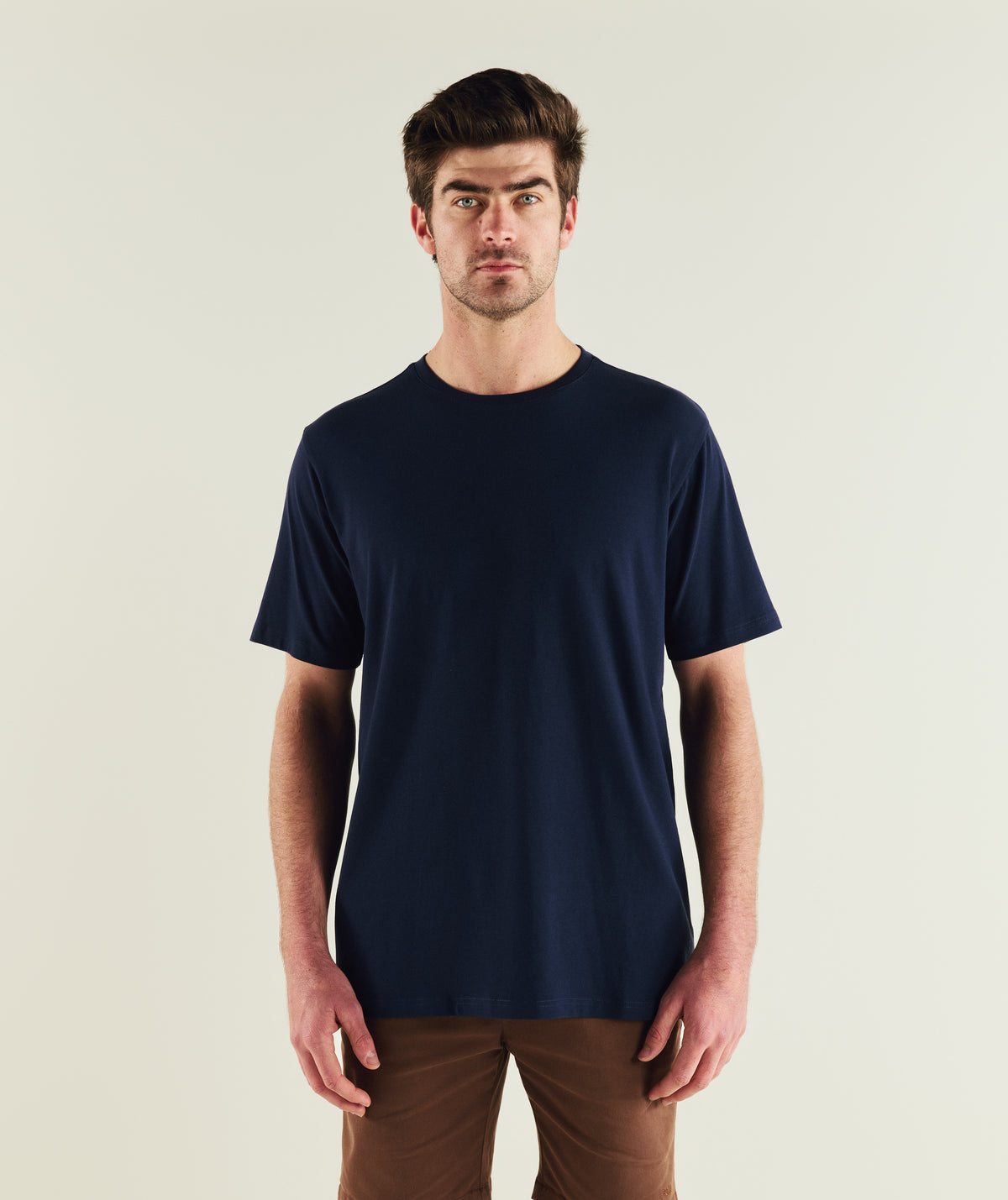 Mens Essential 3-Pack Tees - Ivory/ Green / Navy