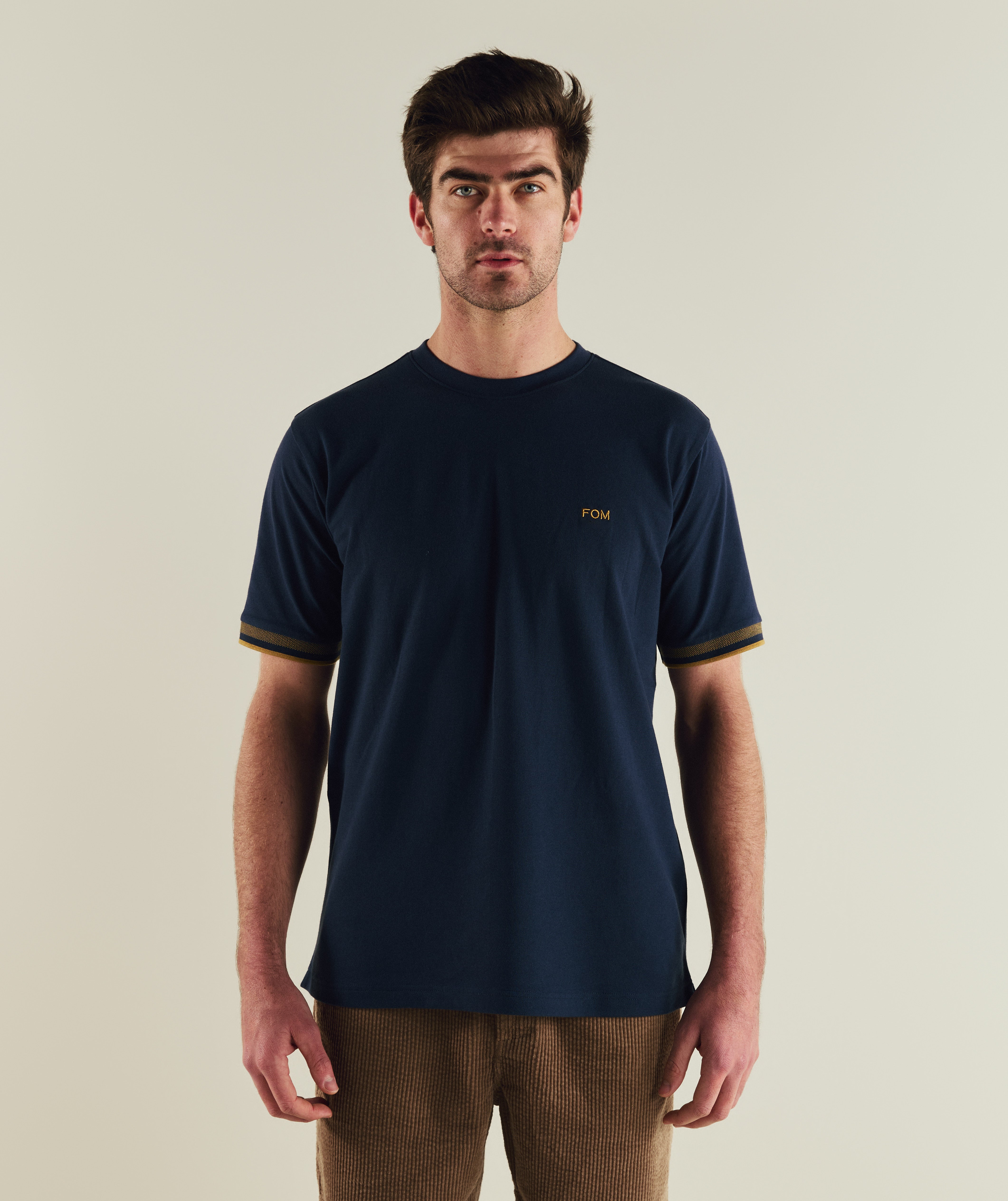 Mens Pique Tee - Navy