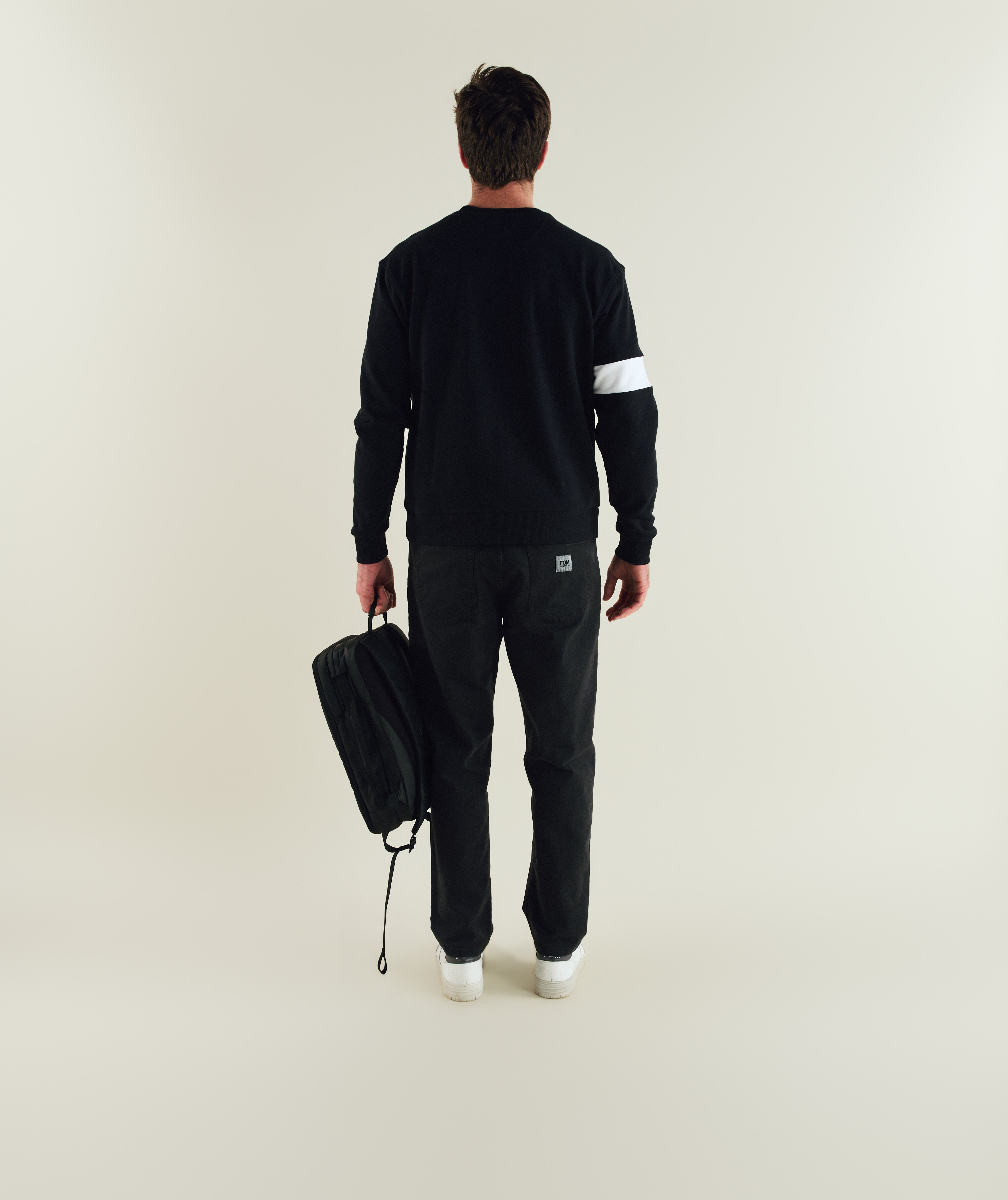 FOM x Kolisi captains sweater in black, on-model view