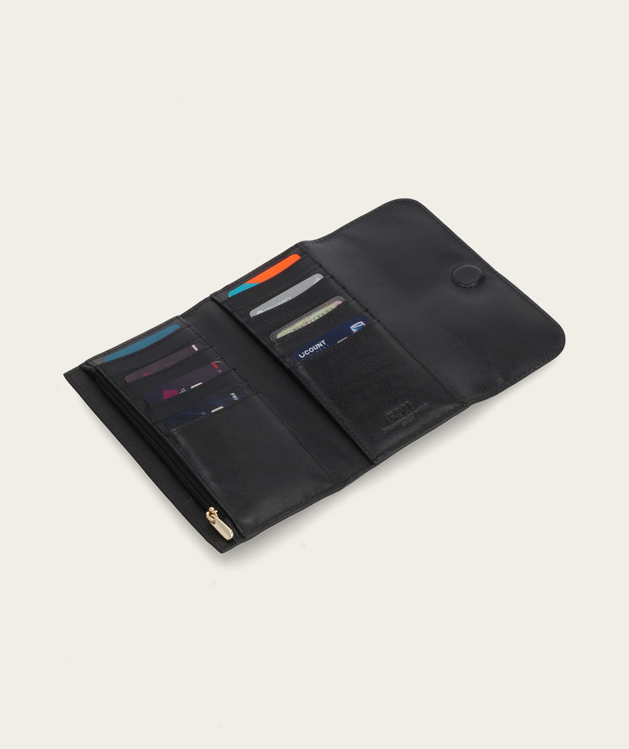 Cleo Wallet - Textured Brown