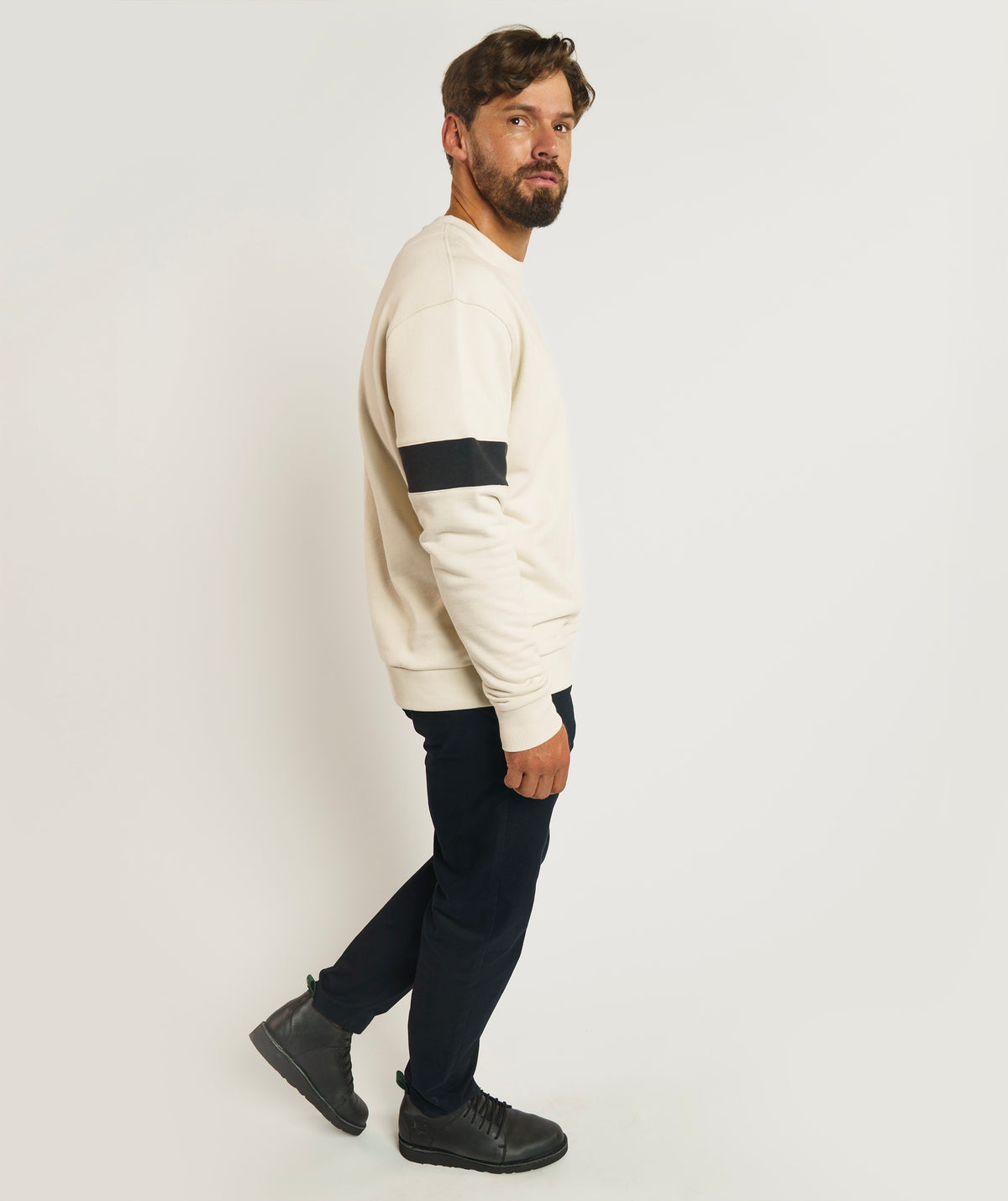 FOM x Kolisi Crew Neck Sweater - Ecru