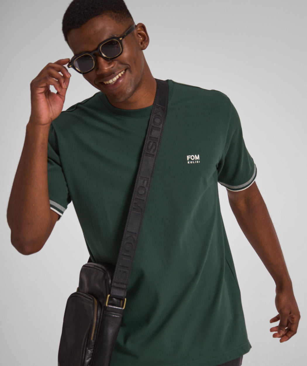 FOM x Kolisi Pique Tee - Dark Forest