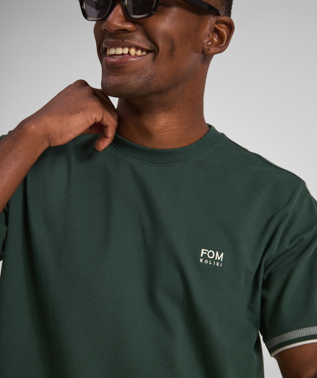 FOM x Kolisi Pique Tee - Dark Forest