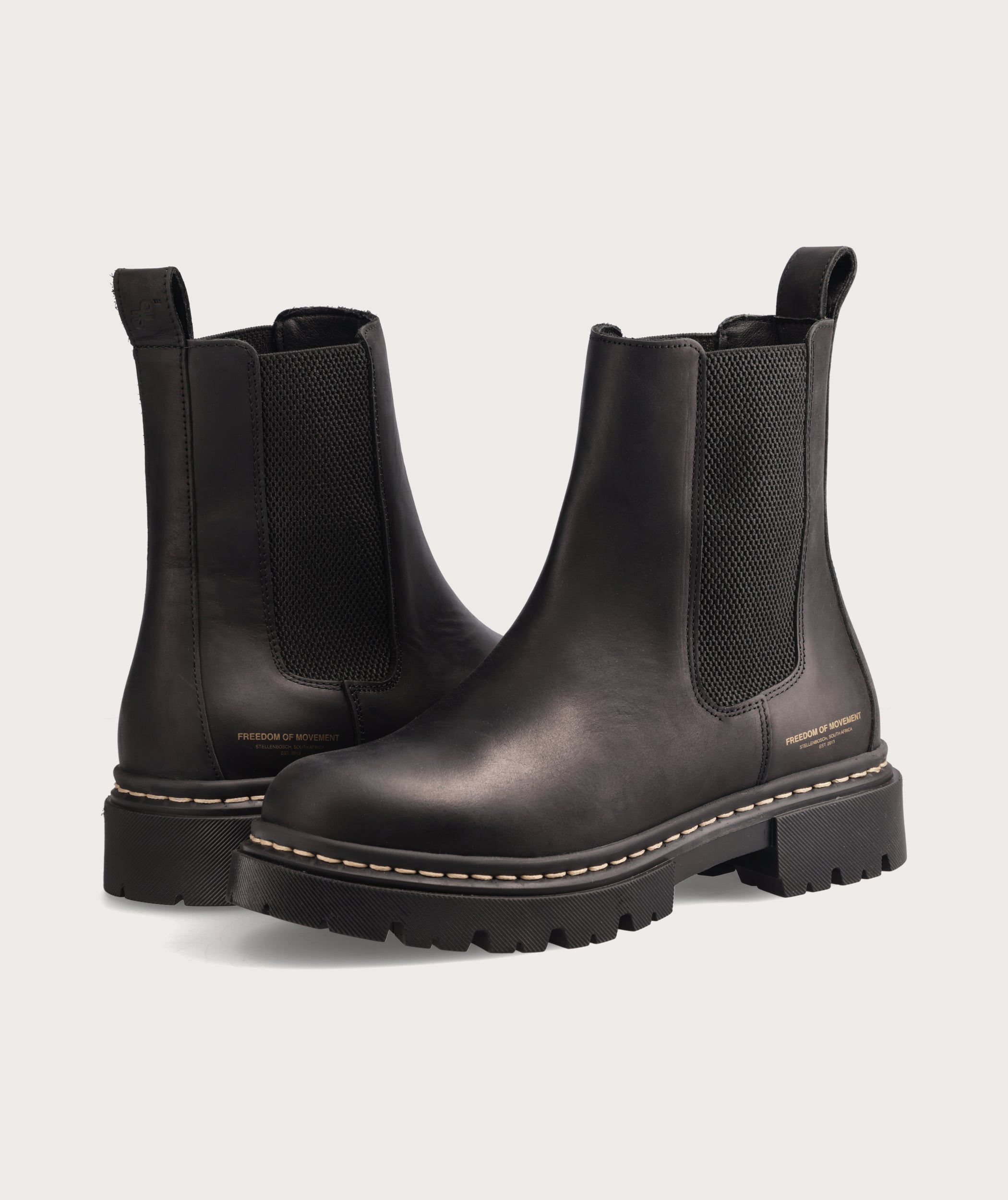 Ladies Leather Chelsea Boot - Black