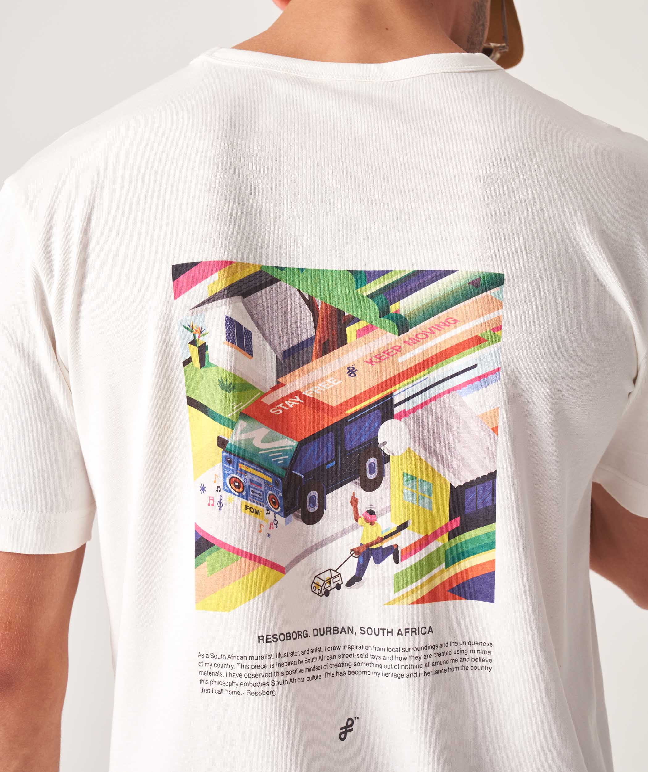 FOM x Resoborg Men's Relaxed Heritage Tee - Off-White