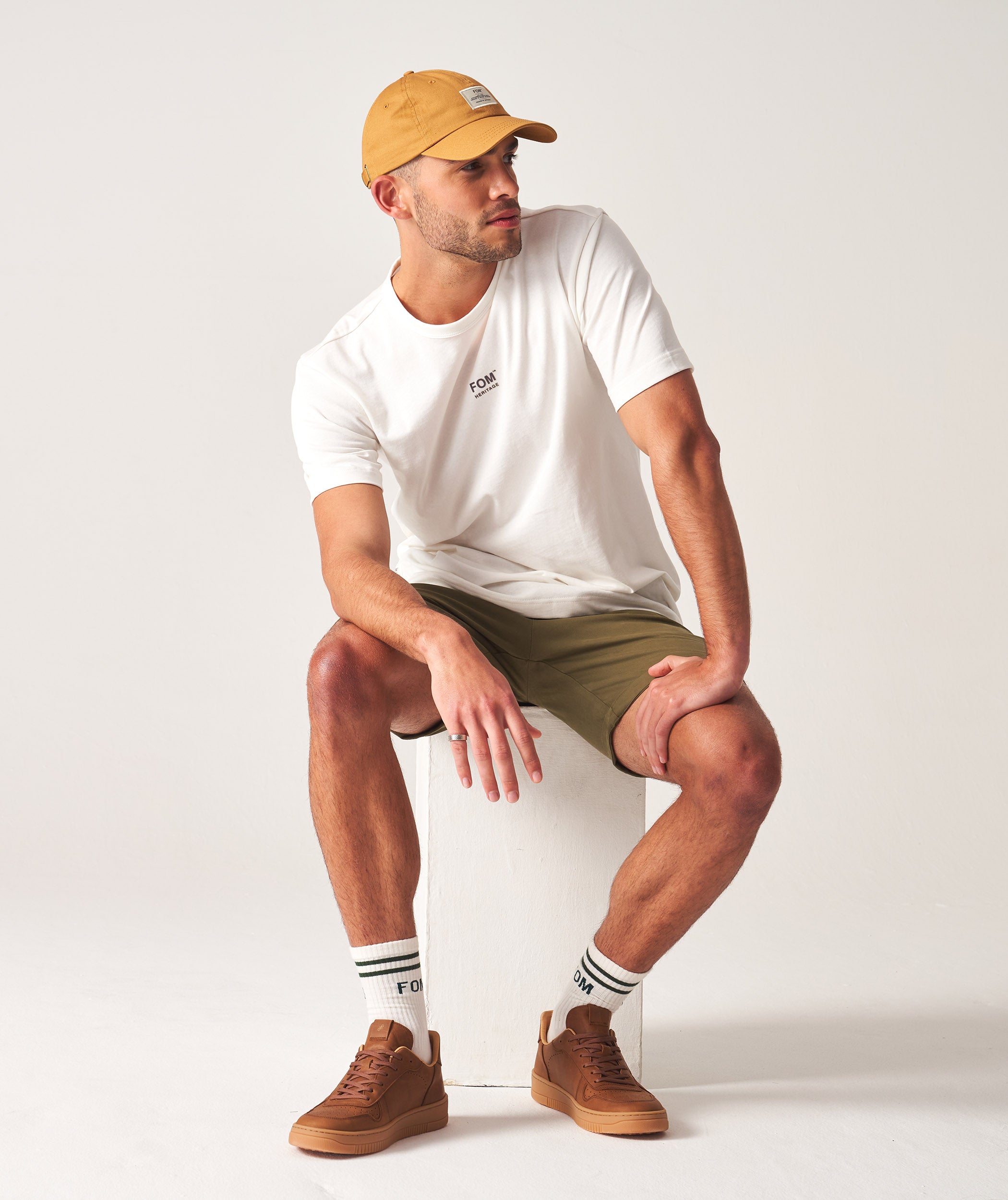 FOM x Resoborg Men's Relaxed Heritage Tee - Off-White