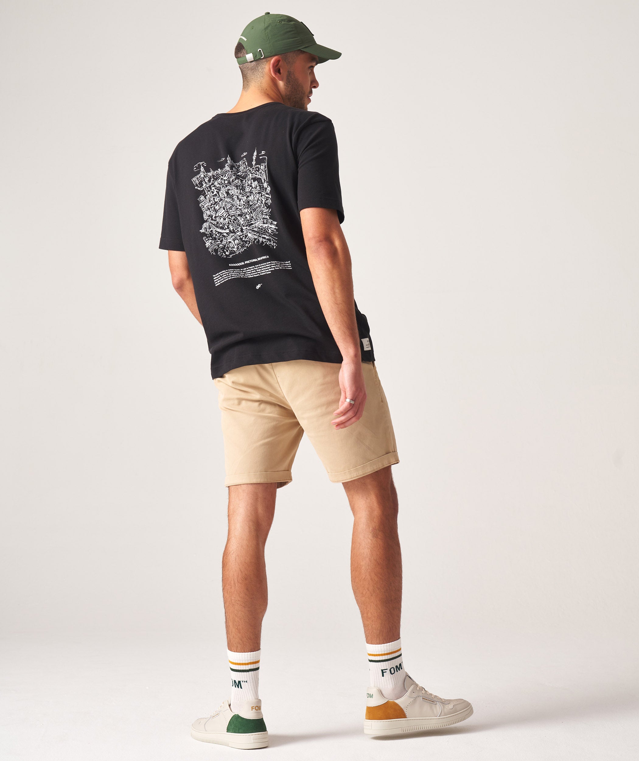FOM x Koooooos Mens Relaxed Heritage Tee - Black