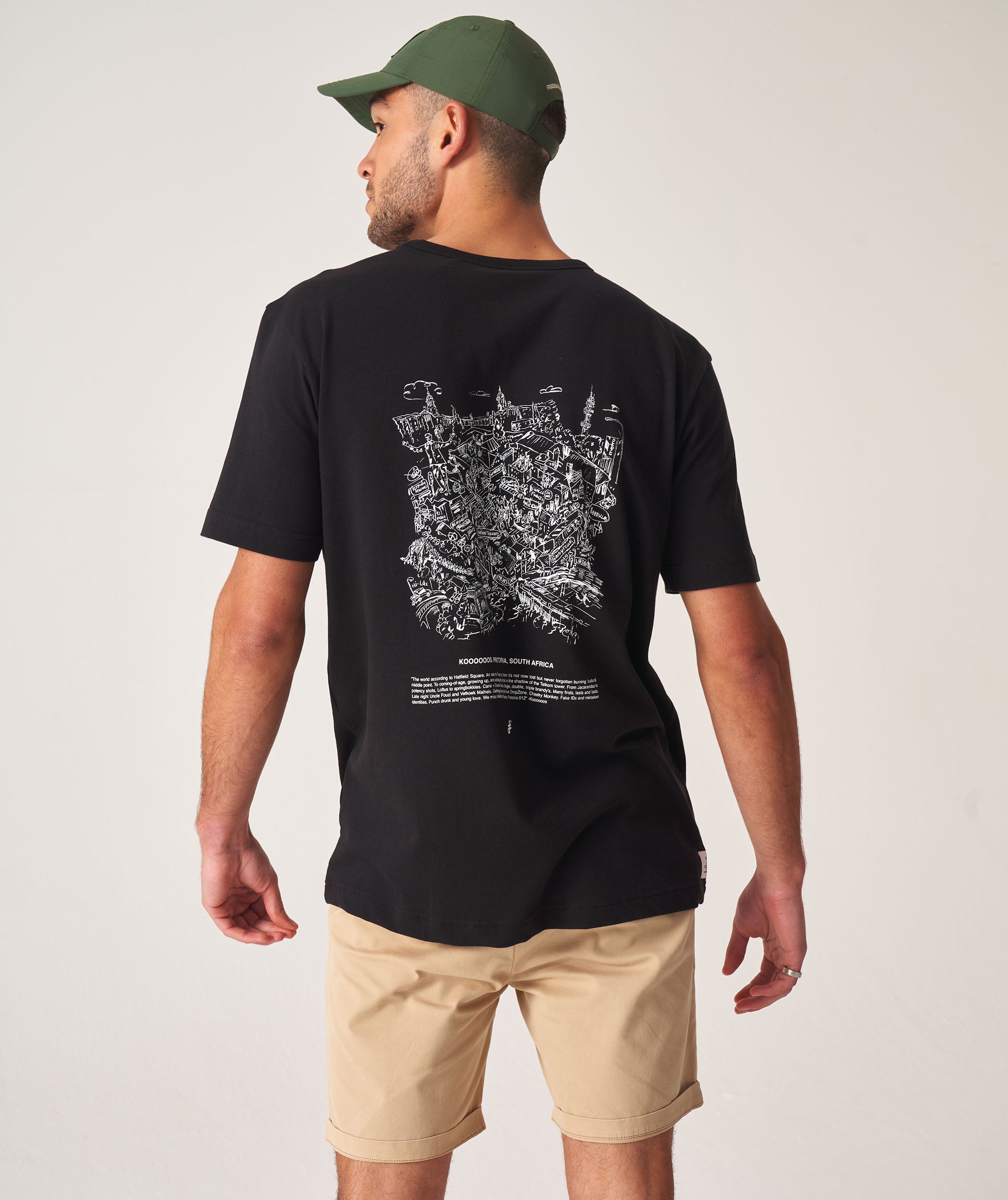 FOM x Koooooos Mens Relaxed Heritage Tee - Black