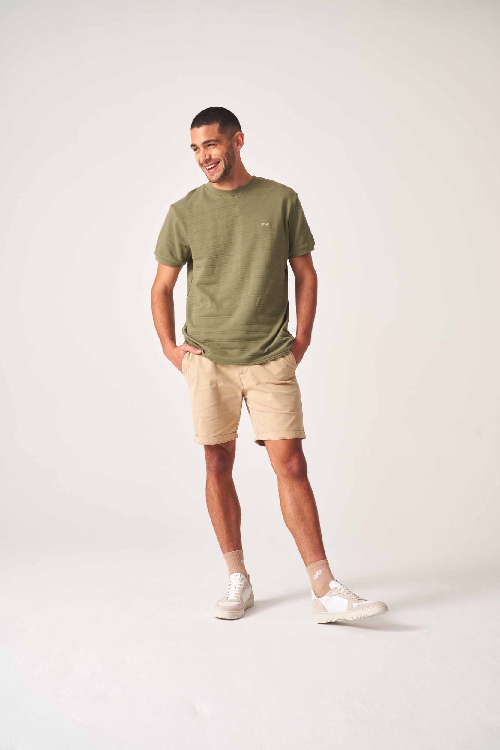 Mens Pique Tee - Fatigue Green