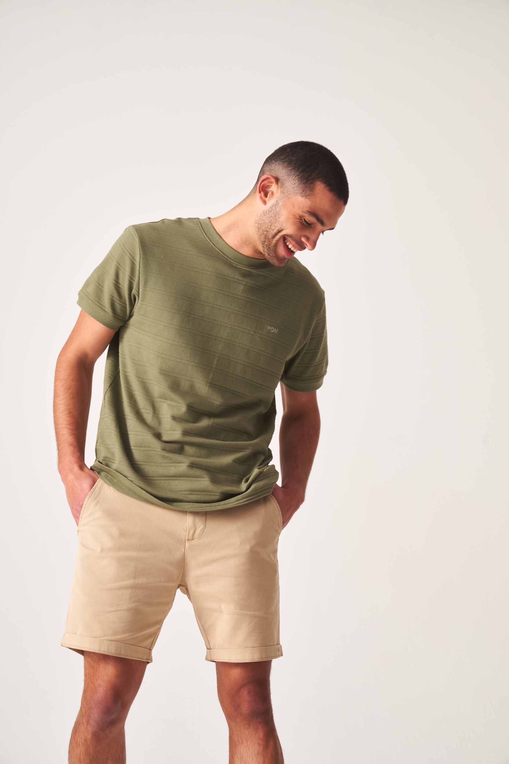 Mens Pique Tee - Fatigue Green