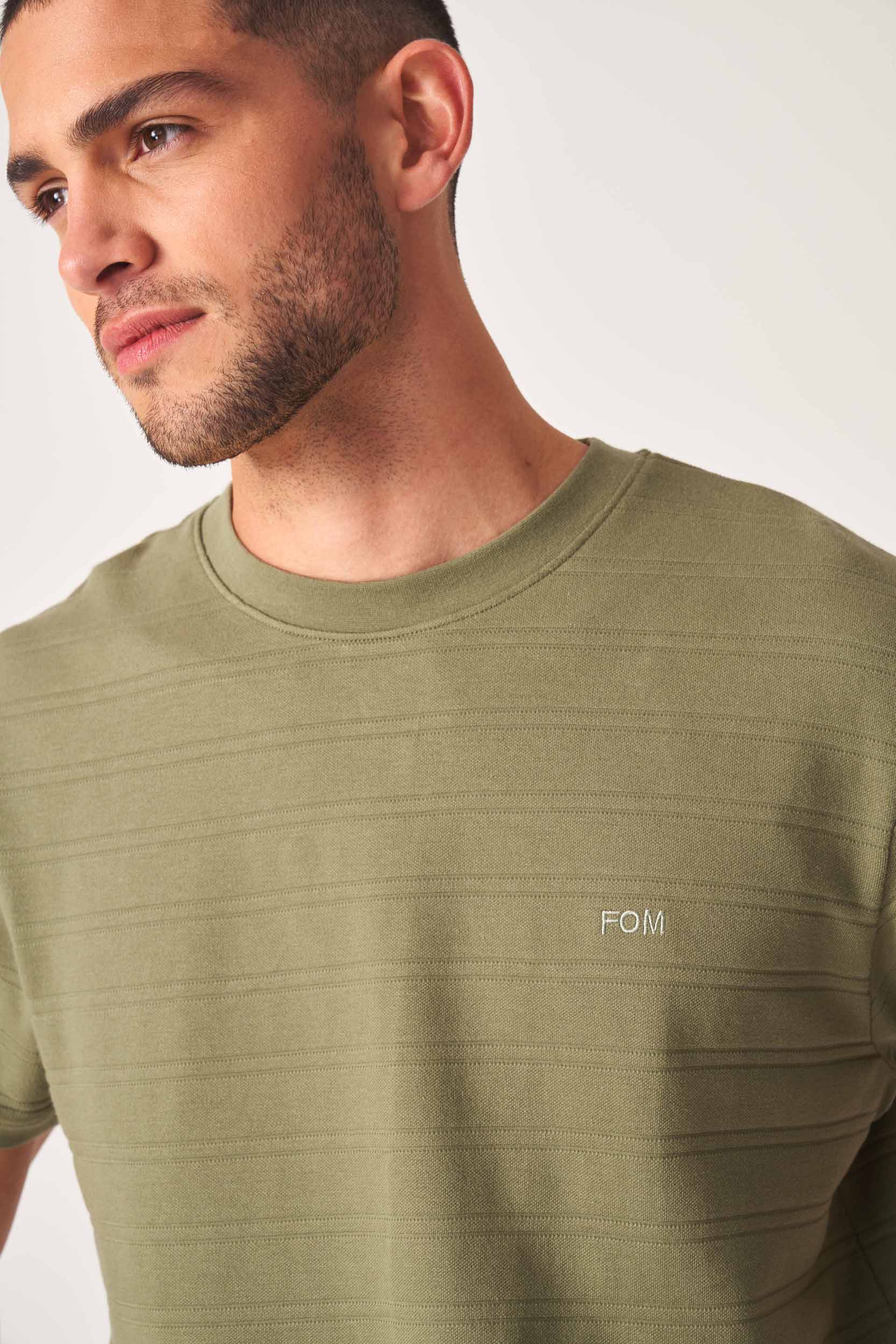 Mens Pique Tee - Fatigue Green