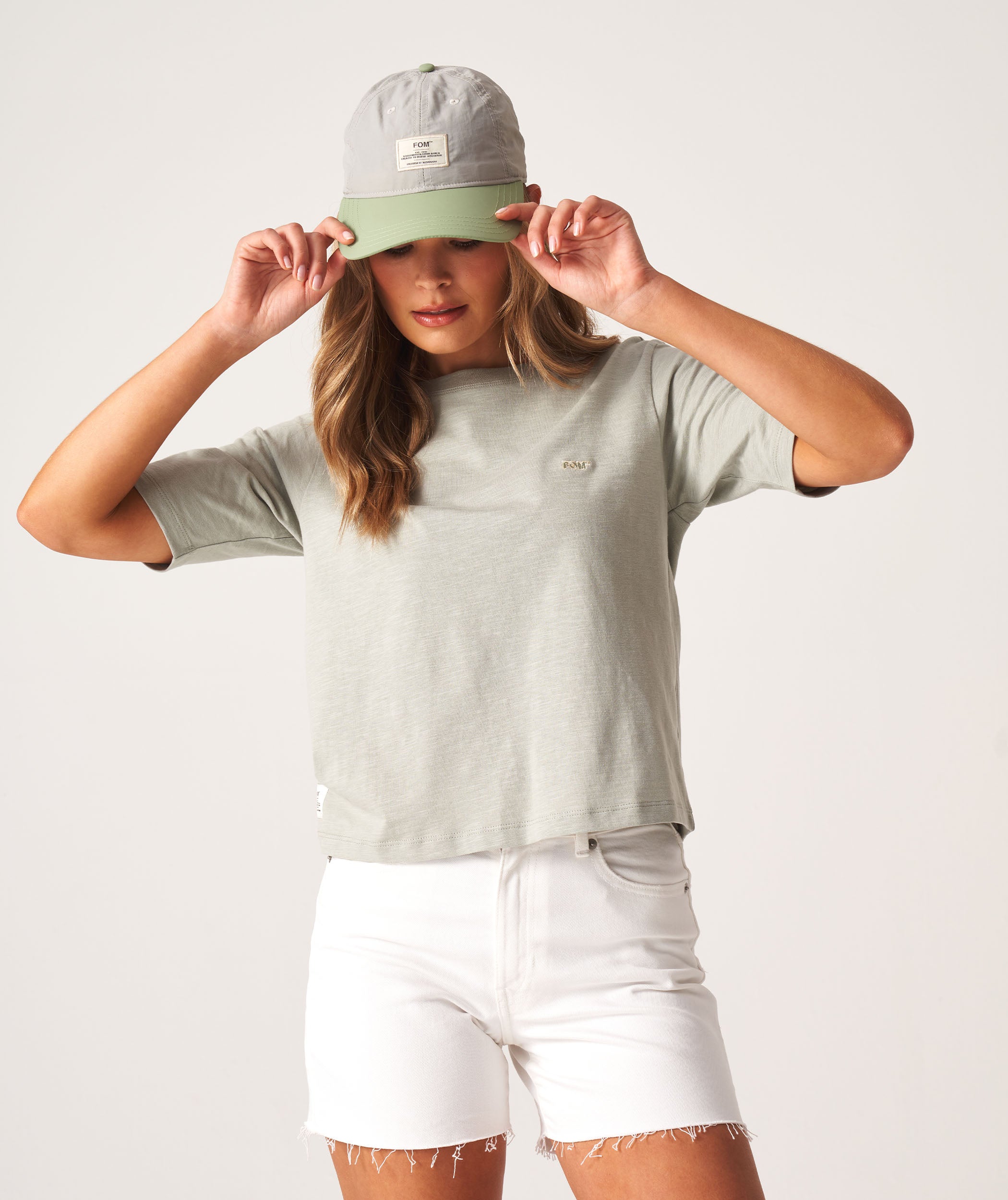 Ladies Standard Cotton Slub Tee - Mineral Grey