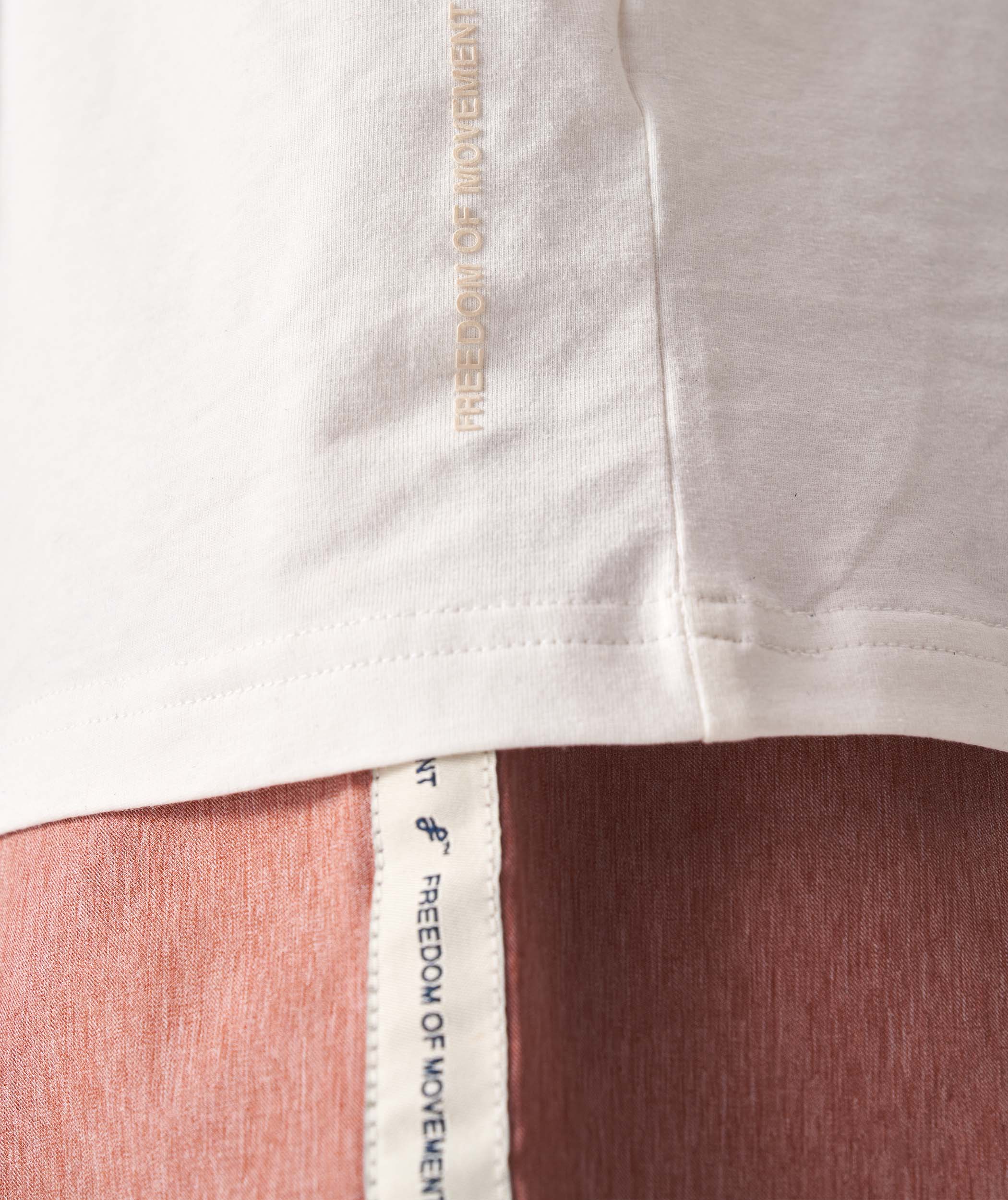 Mens Stretch Swim Shorts - Baked Clay Melange