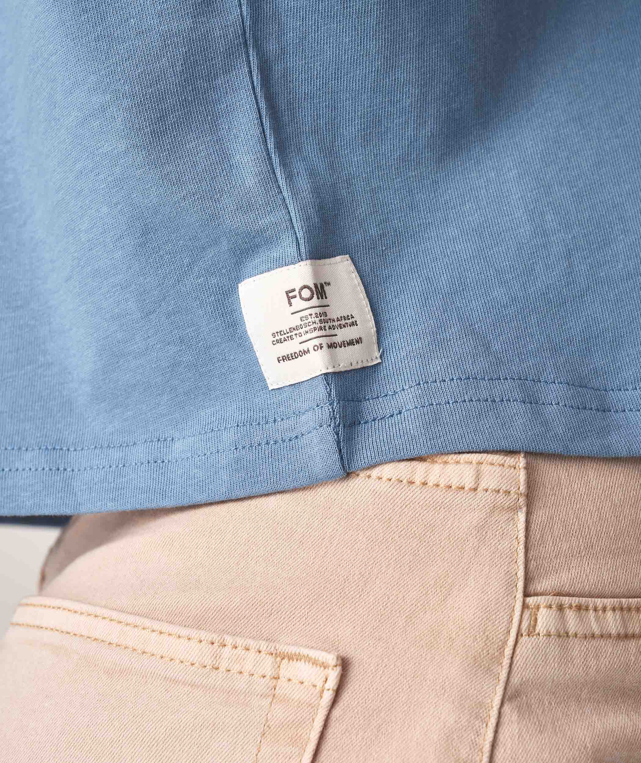 Ladies Cotton Cropped Box Tee - Spring Lake