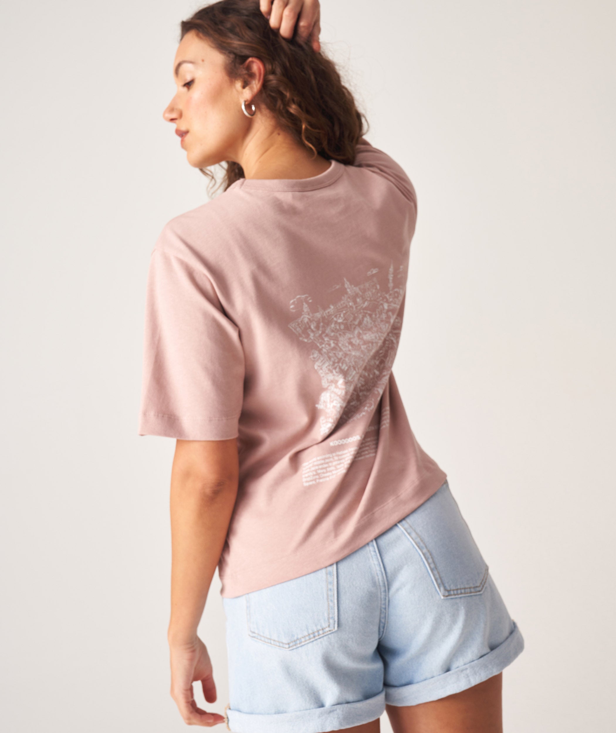 FOM x Koooooos Ladies Relaxed Heritage Tee - Rose Tan