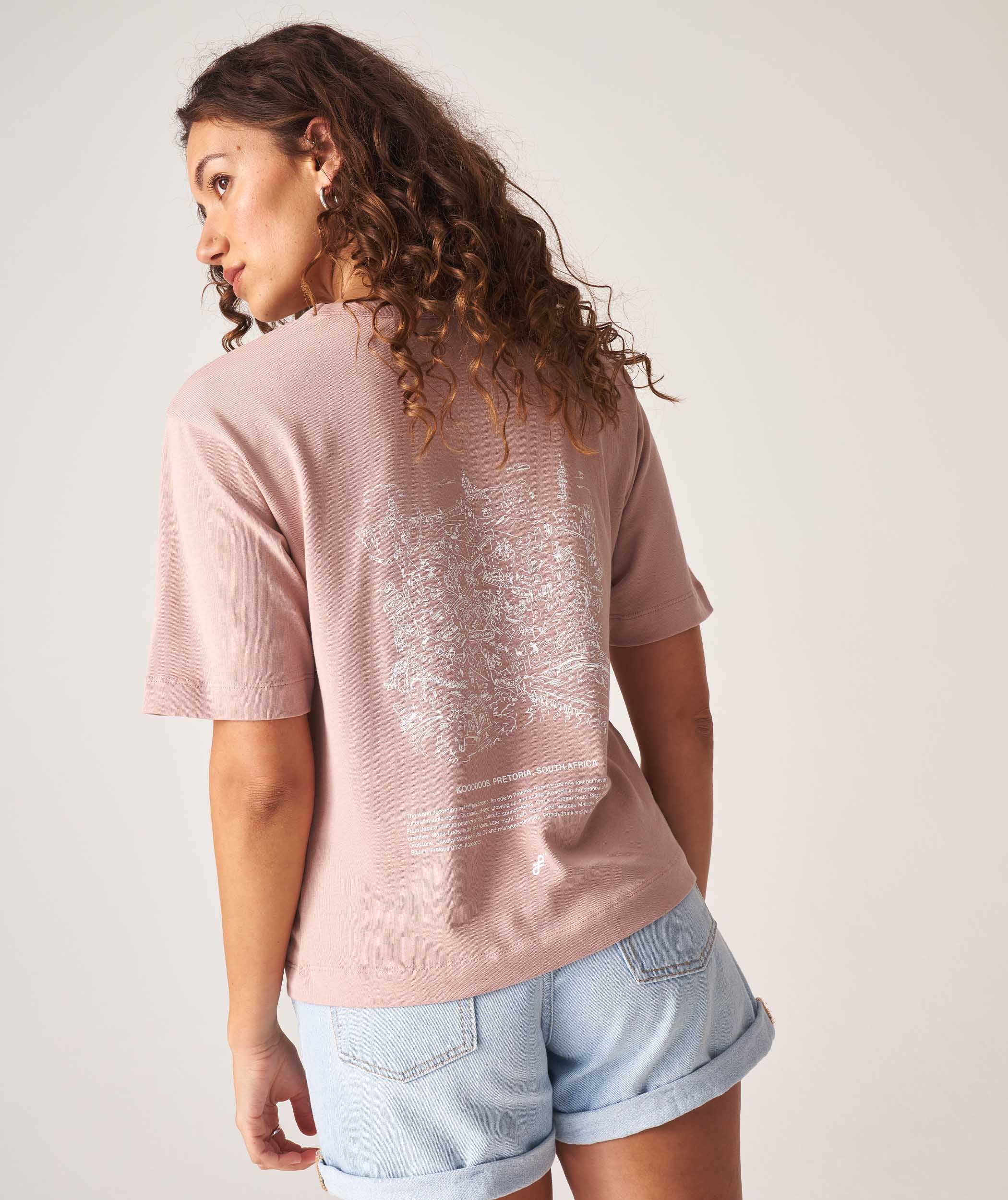 FOM x Koooooos Ladies Relaxed Heritage Tee - Rose Tan