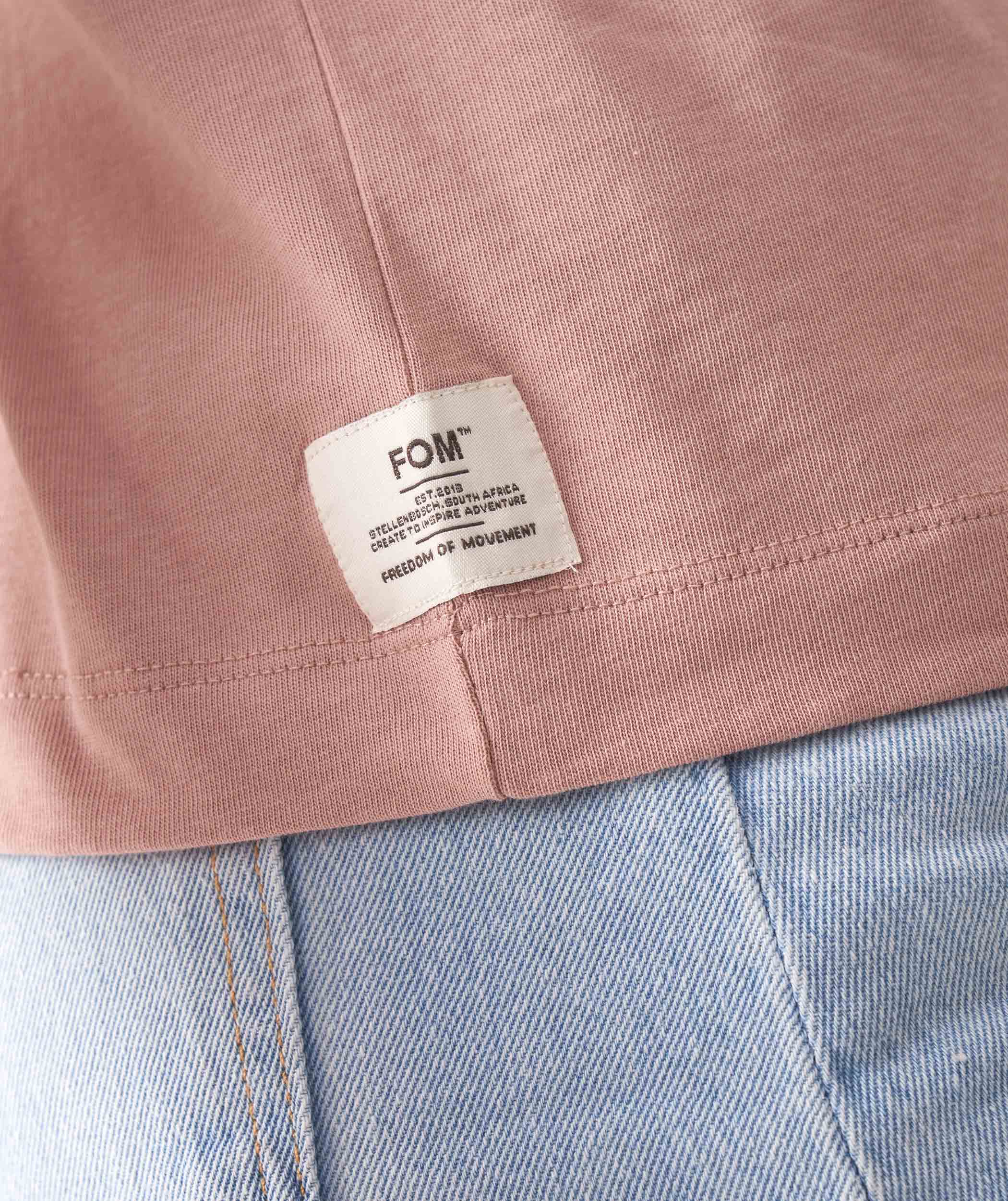 FOM x Koooooos Ladies Relaxed Heritage Tee - Rose Tan