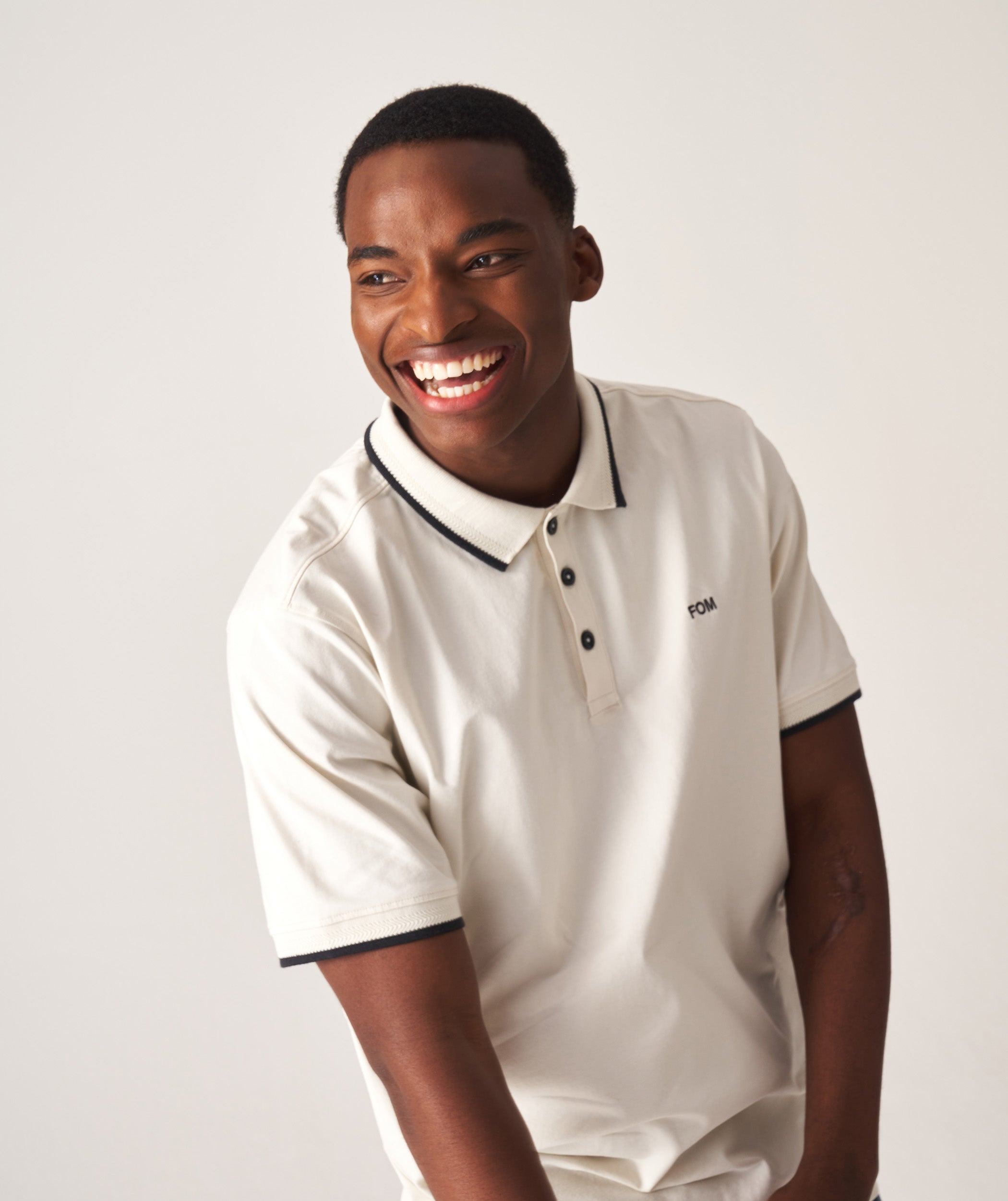 Mens Stretch Cotton Golfer - White