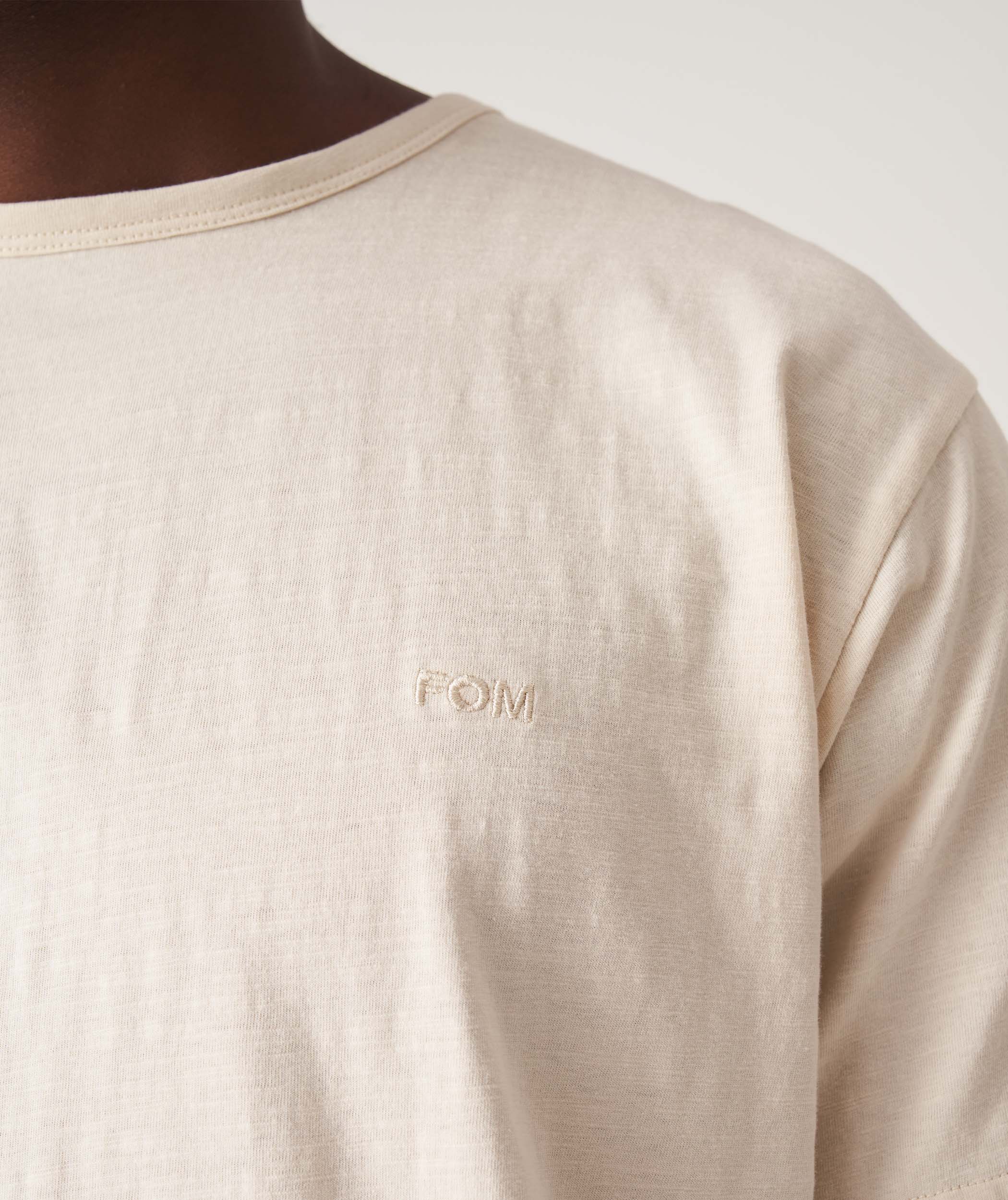 Mens Standard Cotton Slub Tee - Biscotti