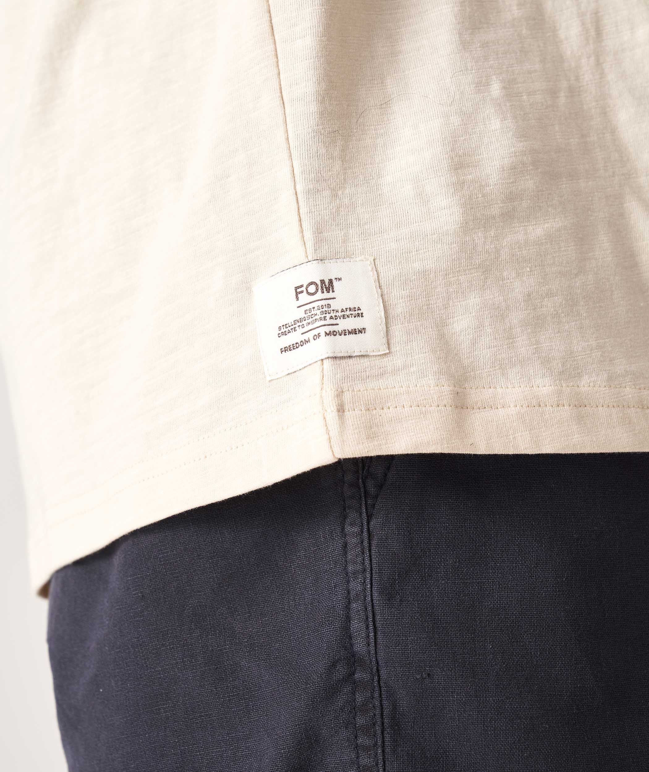 Mens Standard Cotton Slub Tee - Biscotti