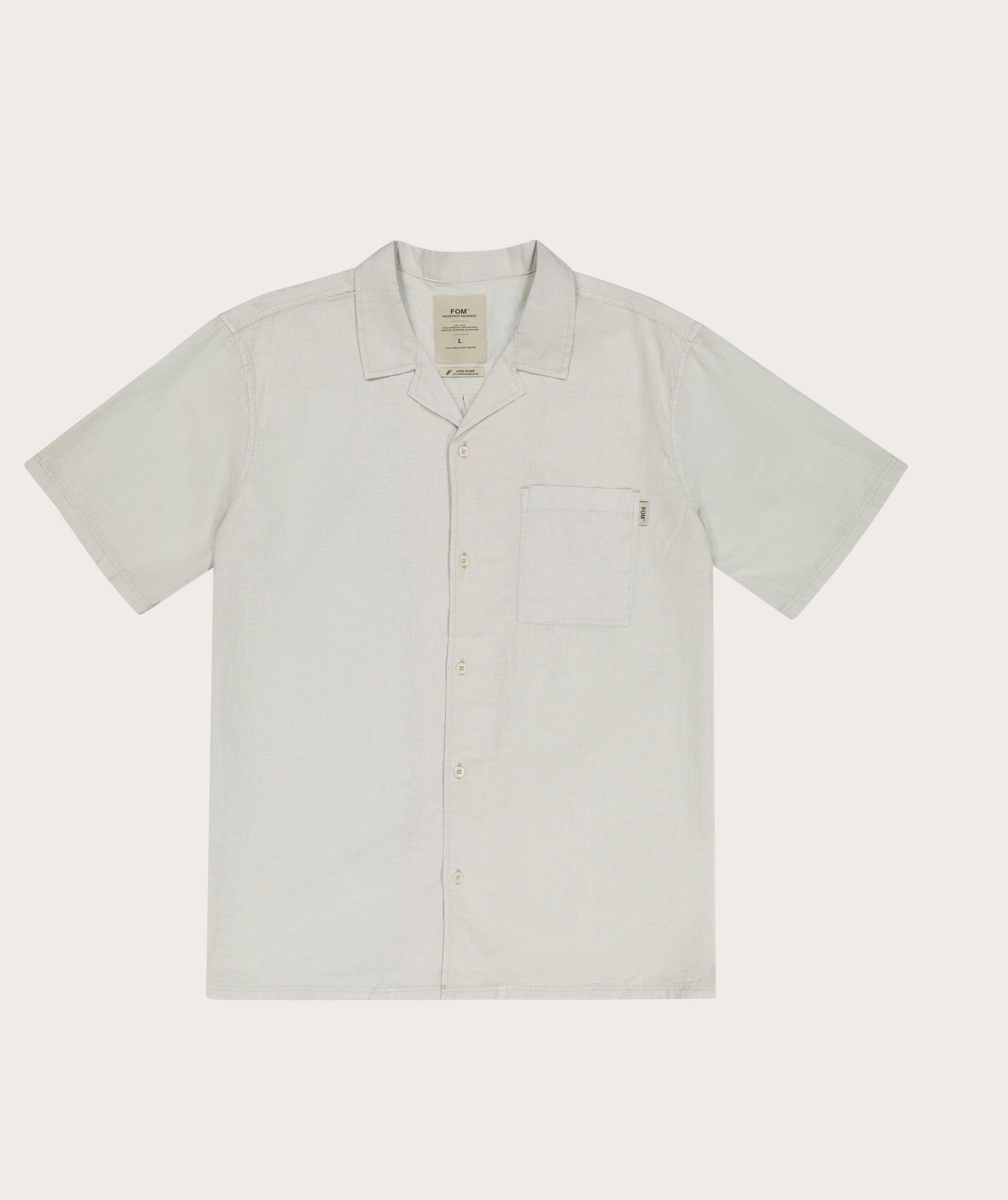 Men's Camp Collar Short Sleeve Shirt - Washed Seafoam