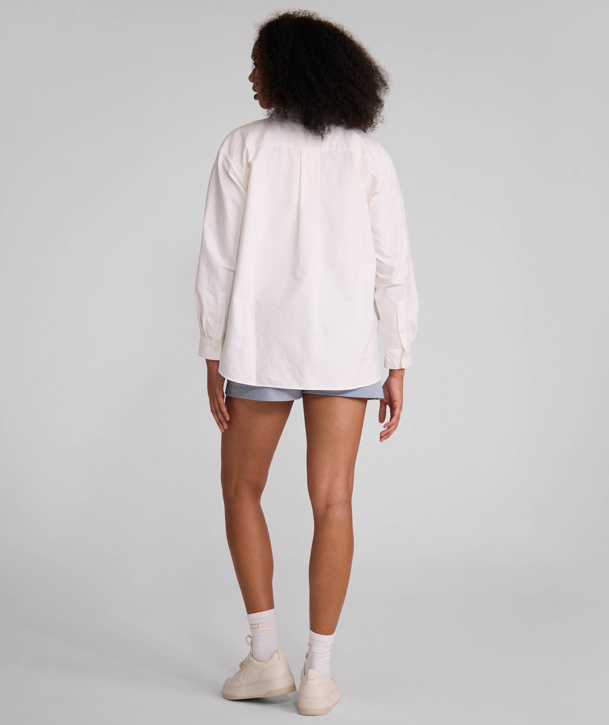 Ladies Long Sleeve Cotton Shirt - White
