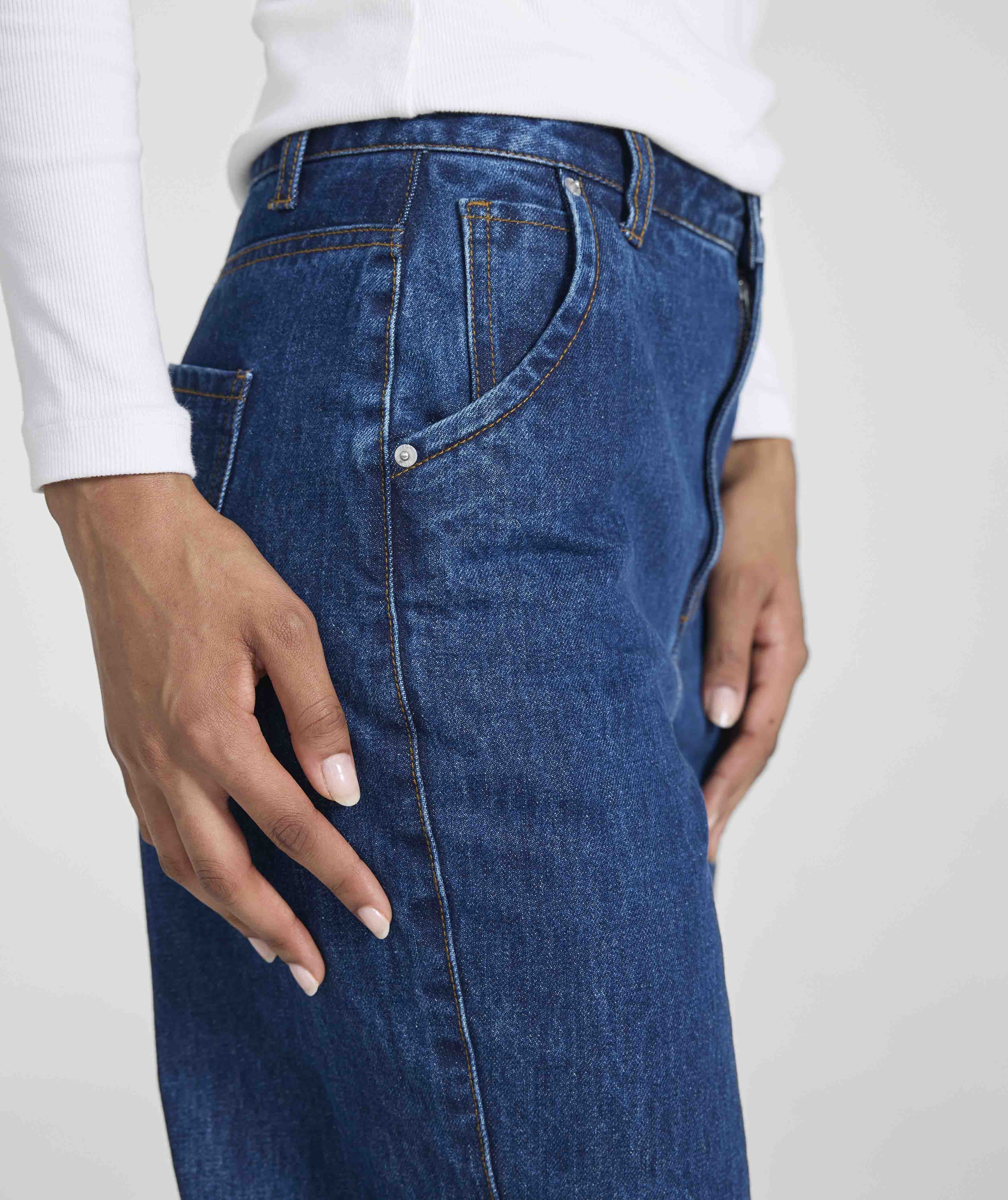 Ladies Barrel Denim - Indigo