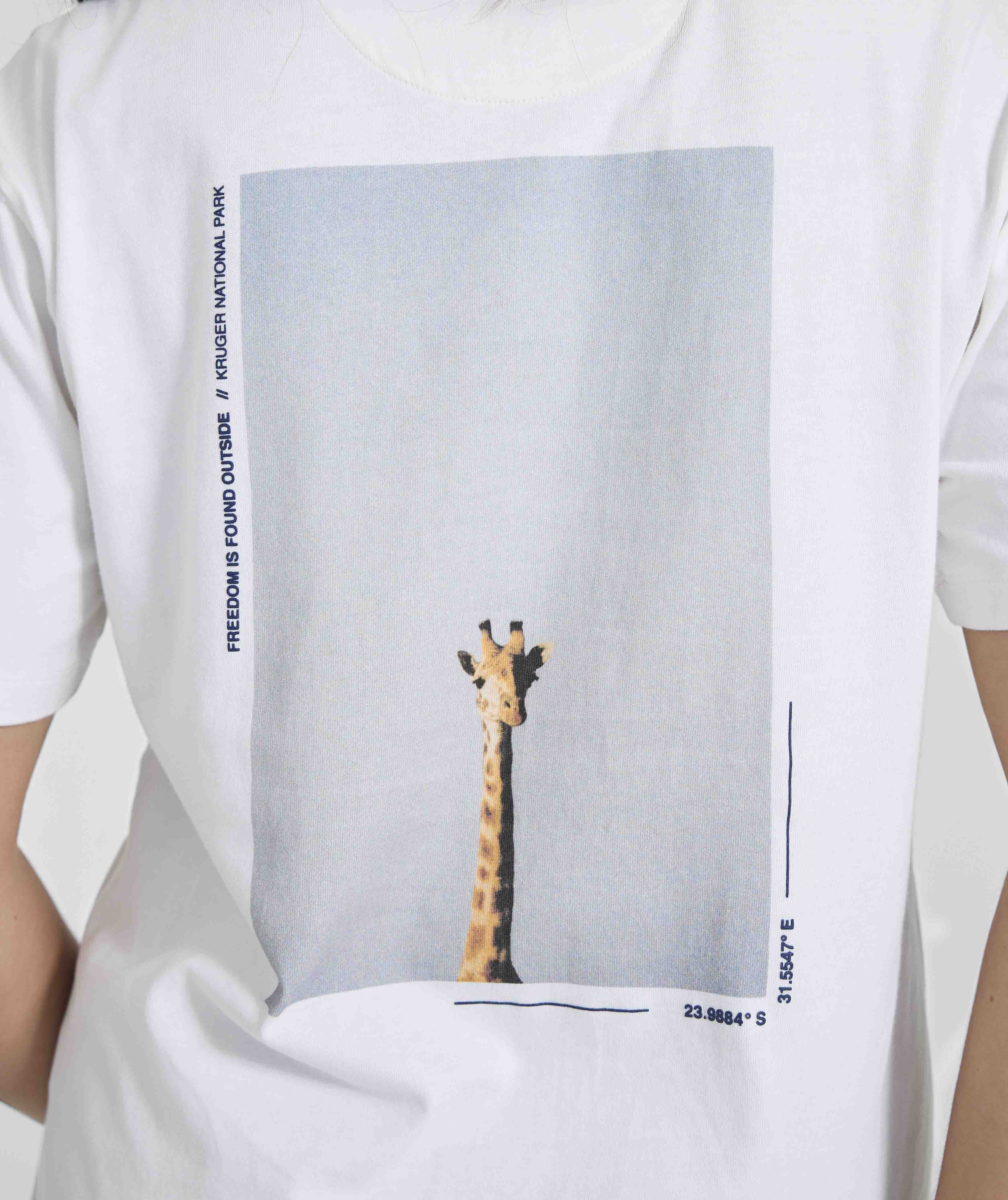 Ladies Kruger Graphic Tee - White