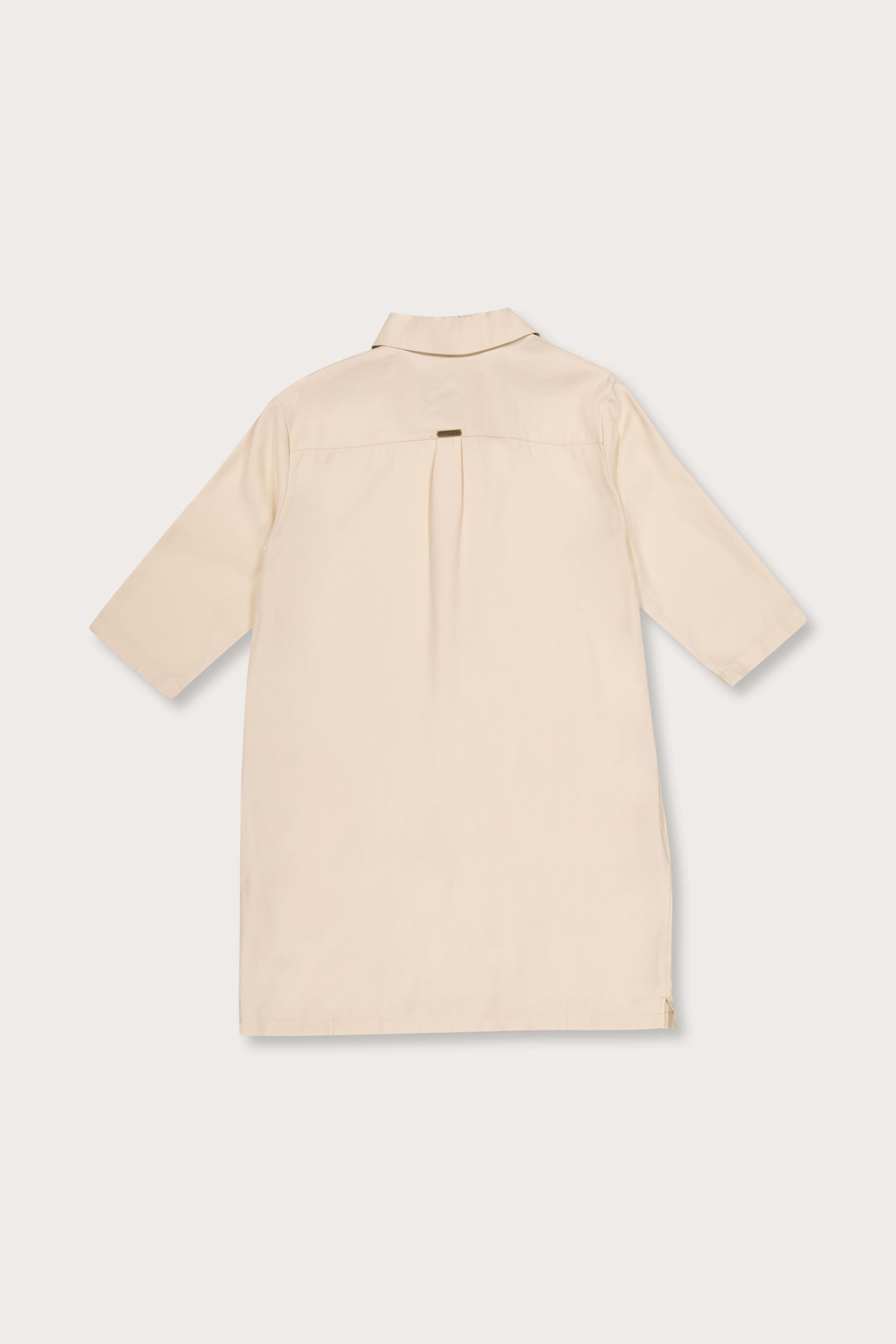FOM Ladies Button Up Dress - Ecru