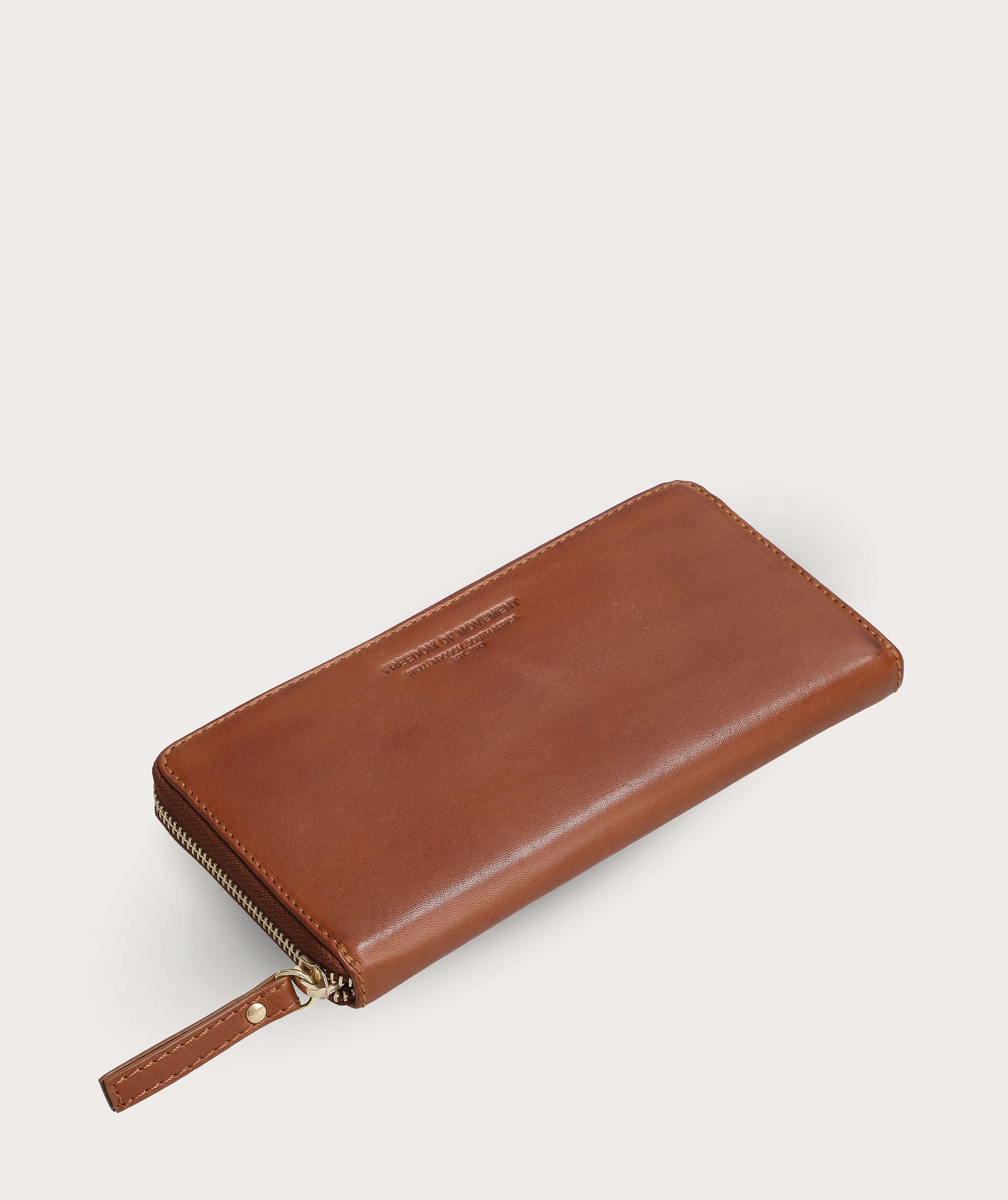 Ladies Zip Wallet - Pecan