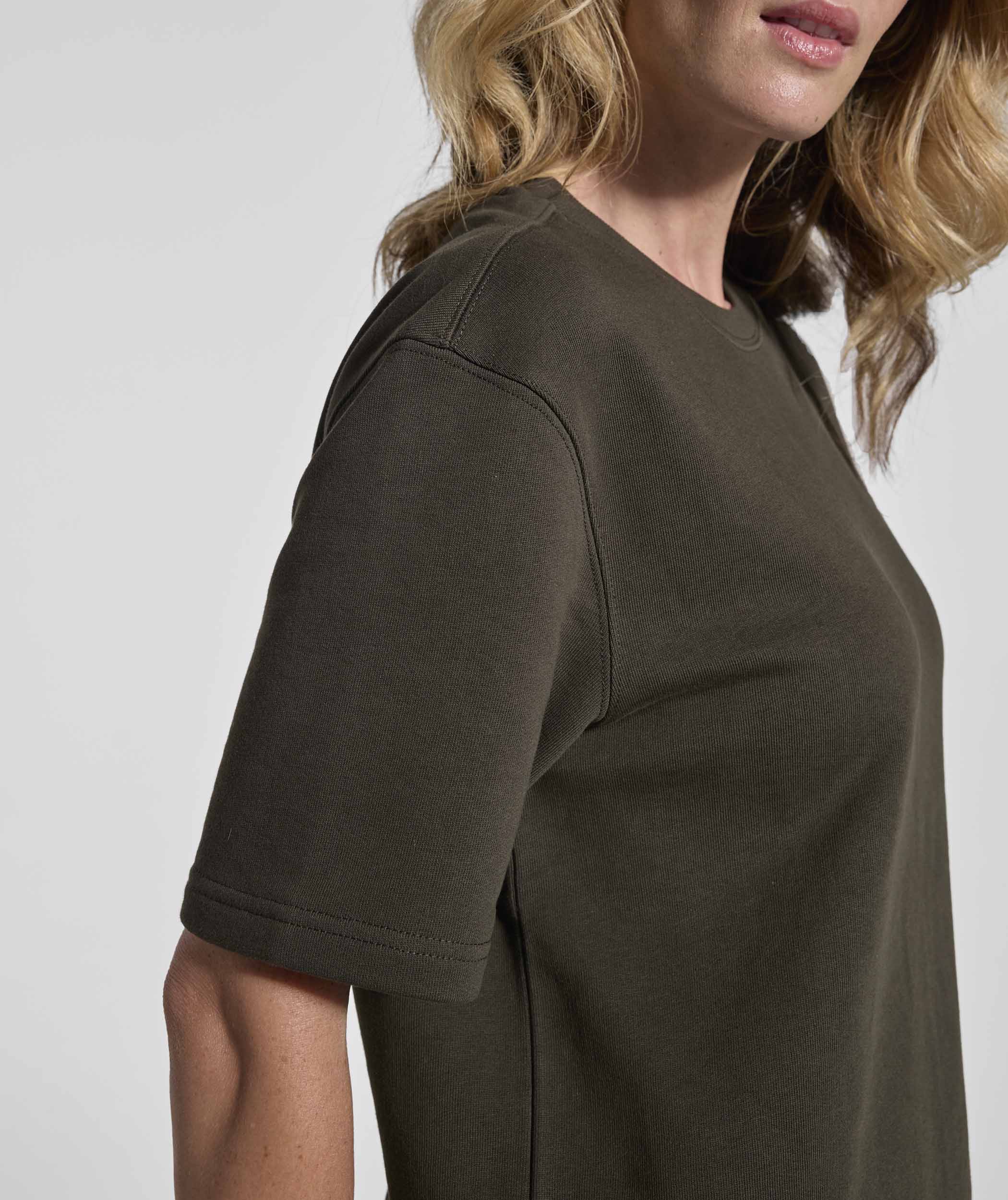 Ladies Fleece Tee - Dark Olive