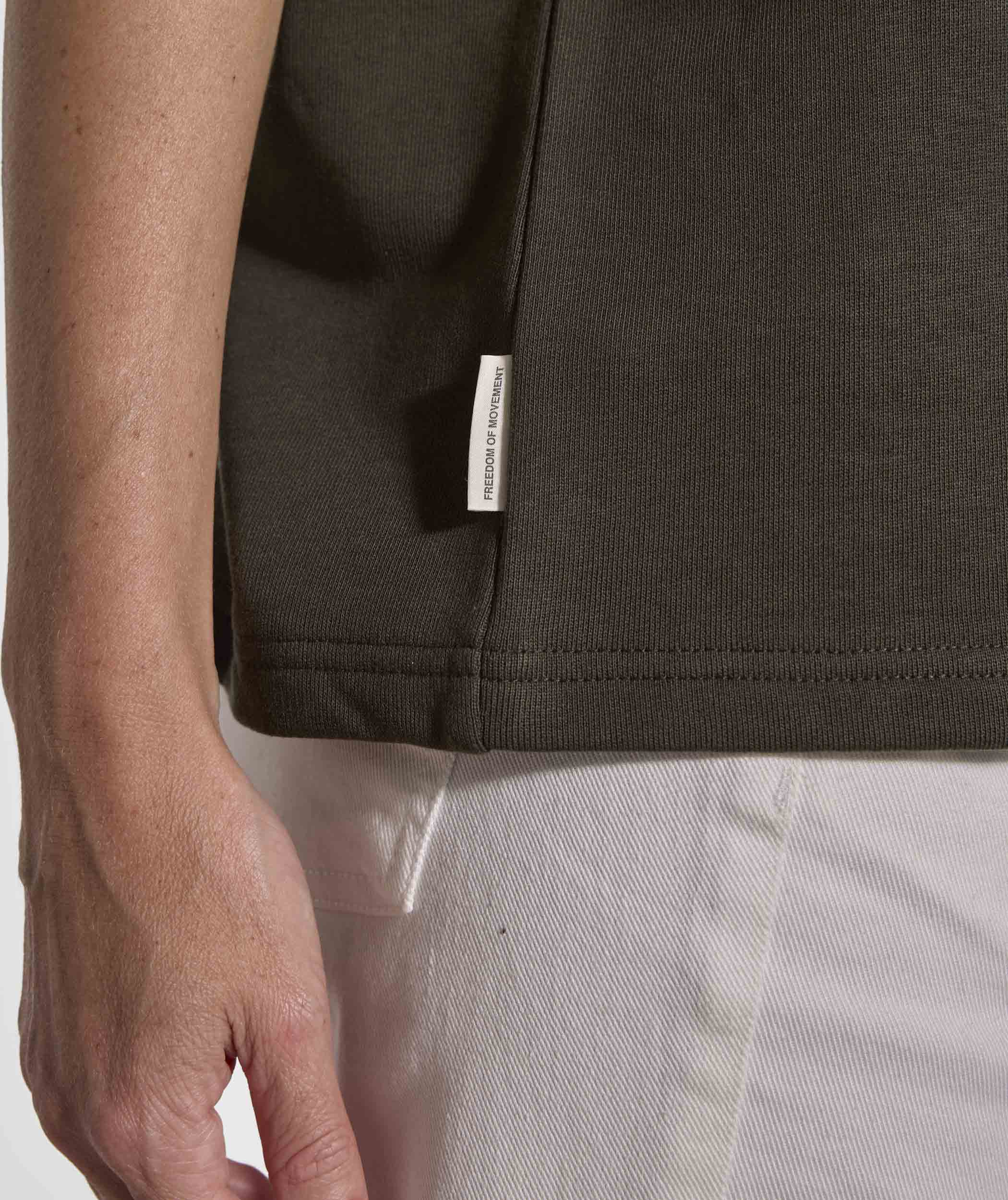 Ladies Fleece Tee - Dark Olive