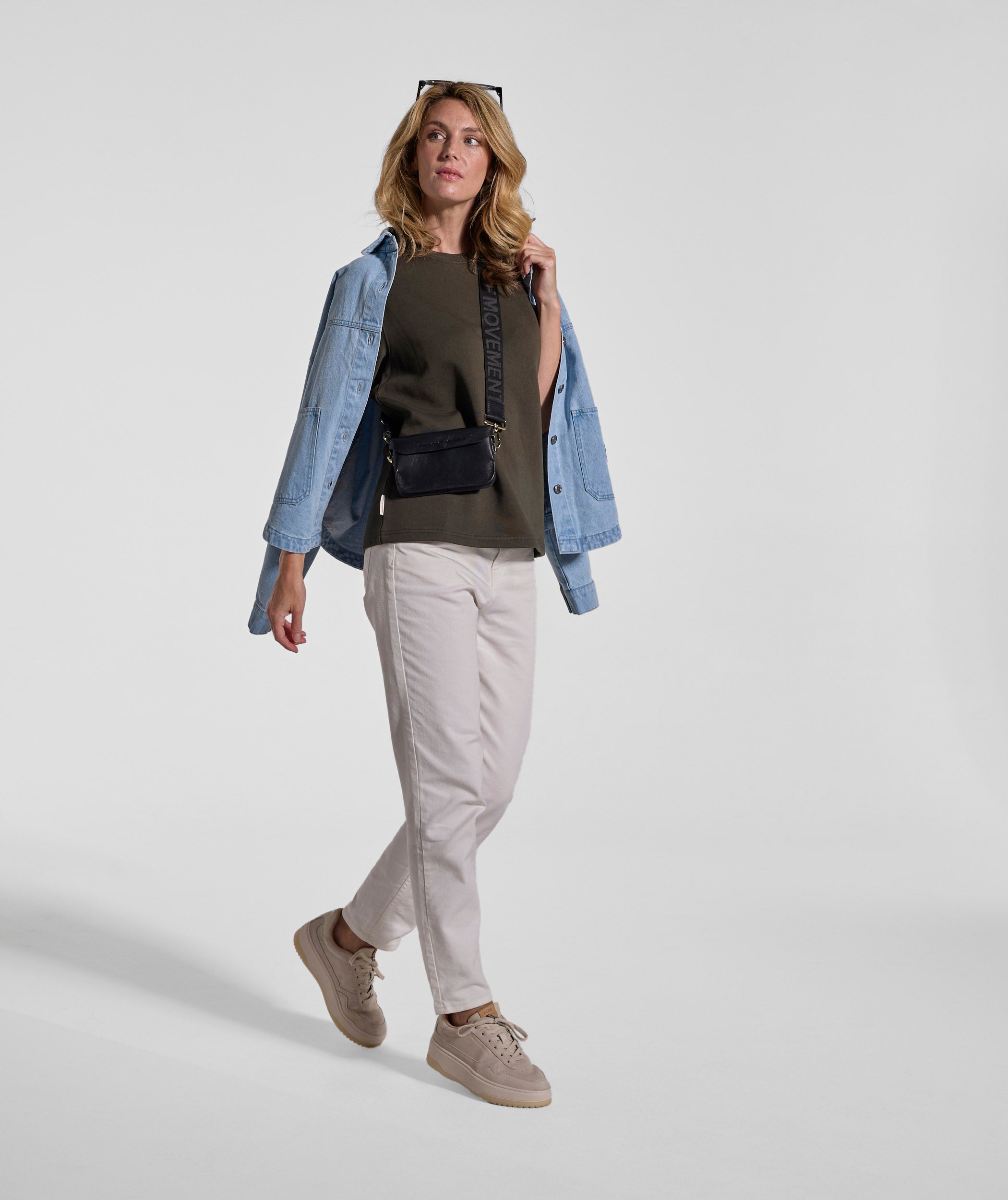 Ladies Fleece Tee - Dark Olive